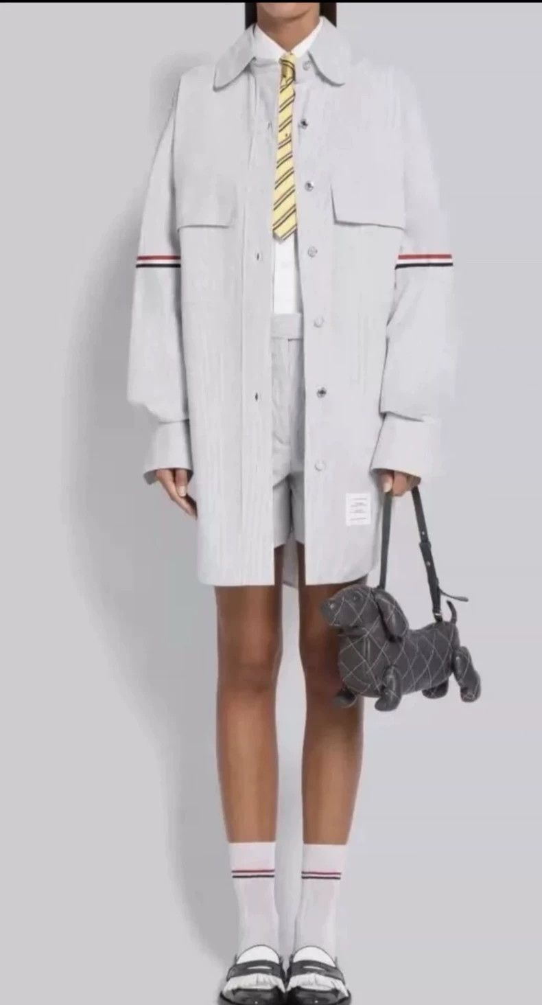 Thom Browne Thom Browne Gray two-sleeved colored dress shirt Size M / US 6-8 / IT 42-44 - 8 Thumbnail