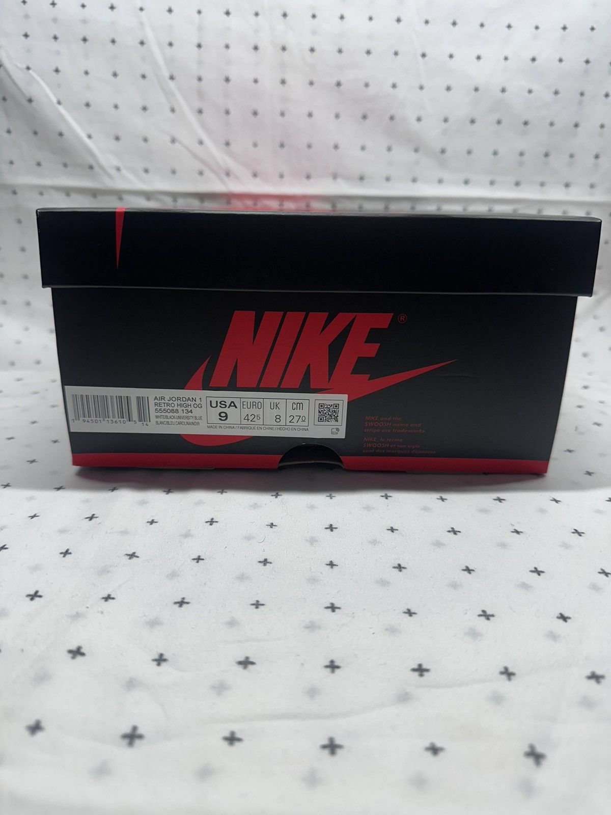 Nike University Blue Air Jordan 1 Retro High *used Size US 9 / EU 42 - 20 Thumbnail