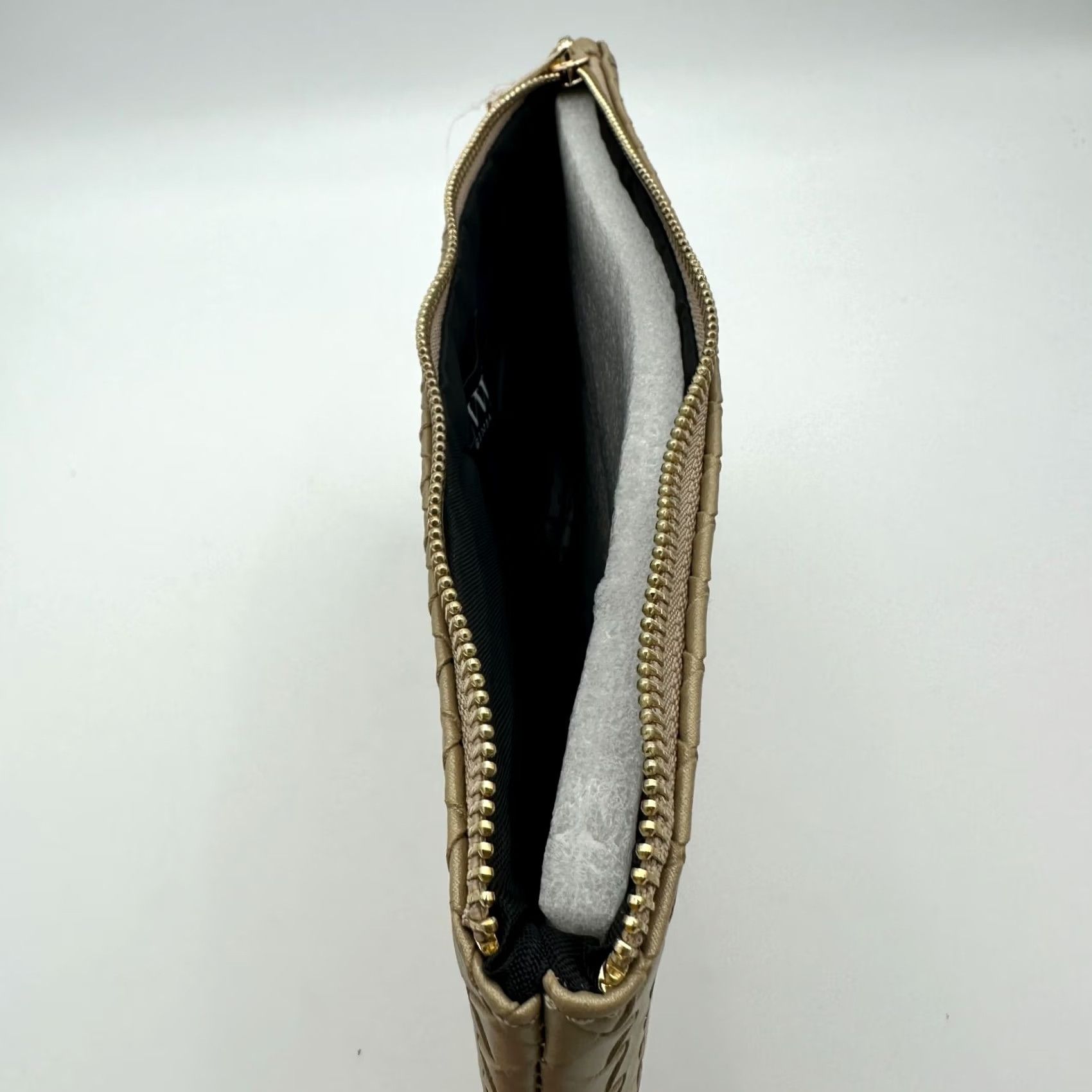 Vintage Virginia Wolf Pouch Metallic Gold Mimi Woven Faux Leather Clutch Tassel Chain Women Small Size ONE SIZE - 7 Thumbnail