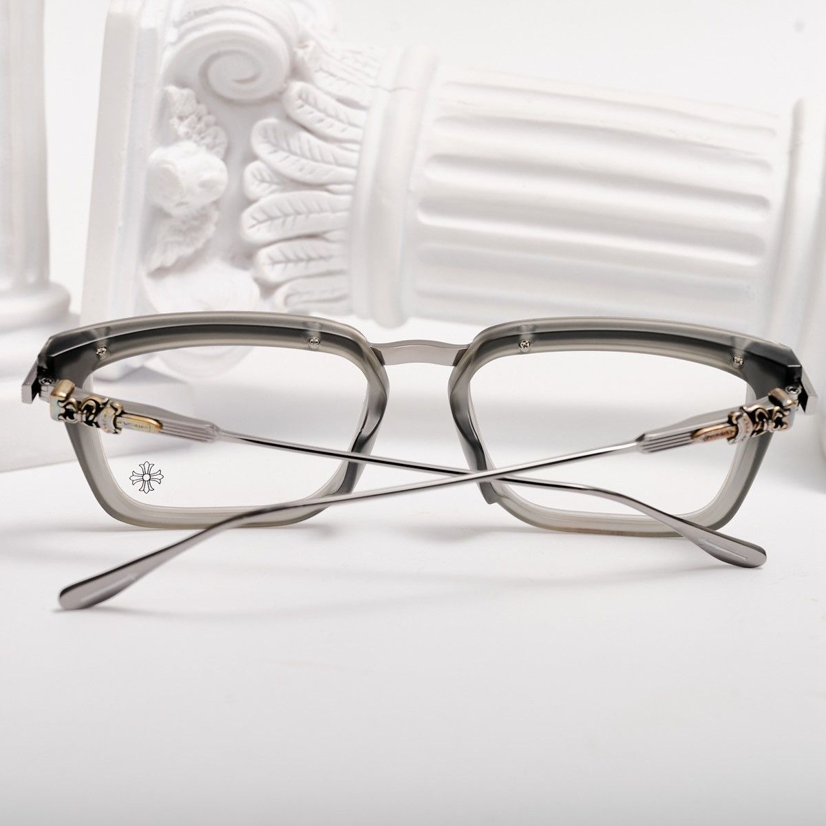 Chrome Hearts CHROME HEARTS TRYDIXAGAIN MATTE GRAY GLASSES Size ONE SIZE - 7 Thumbnail