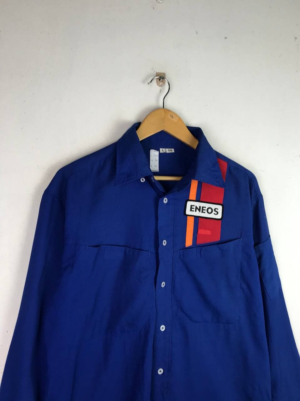 Japanese Brand × Vintage Vintage Eneos Button Ups Rare Design Size US L / EU 52-54 / 3 - 6 Thumbnail