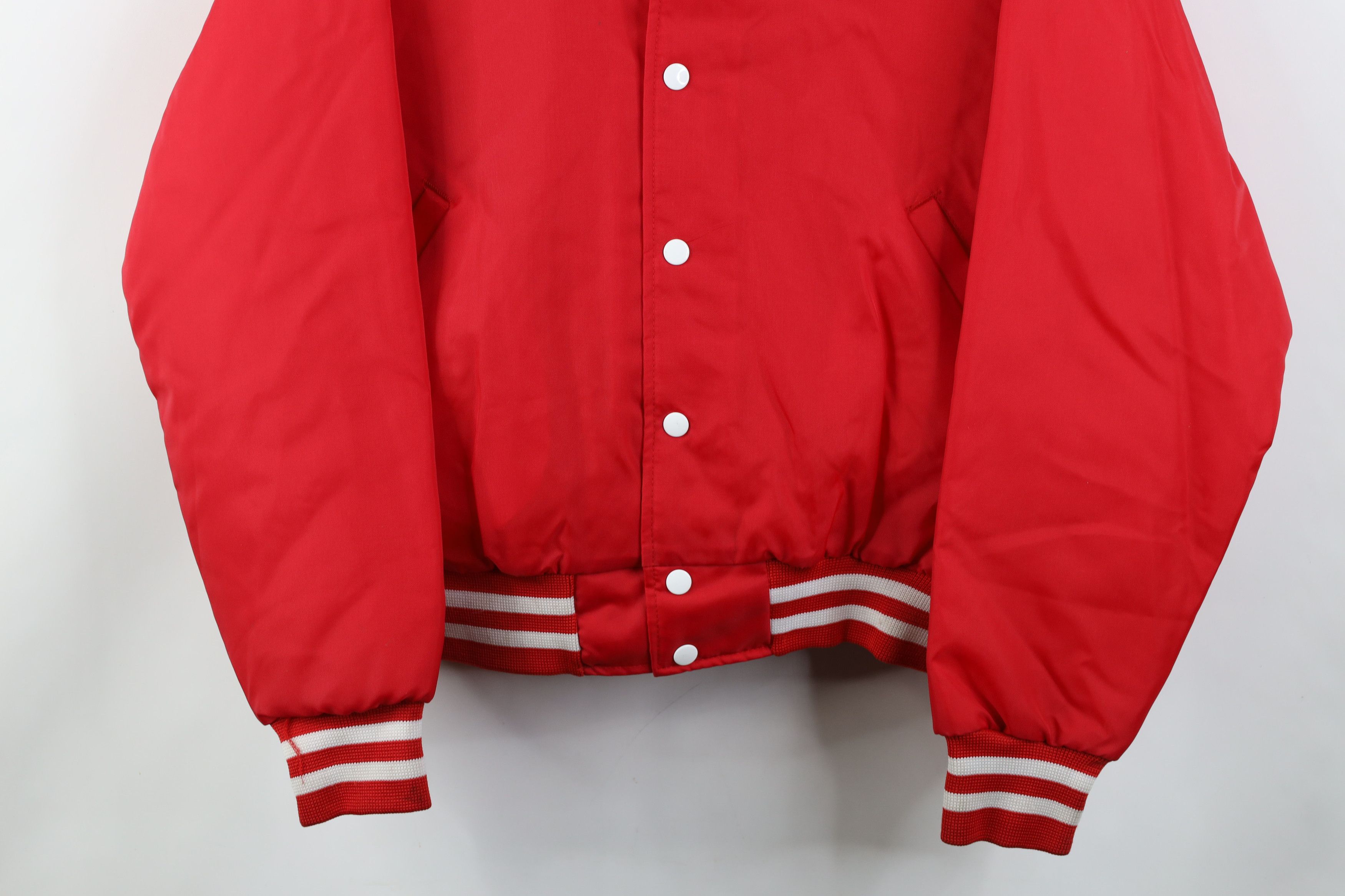 Vintage Vintage 80s 90s Streetwear Quilted Satin Bomber Jacket USA Size US L / EU 52-54 / 3 - 3 Thumbnail