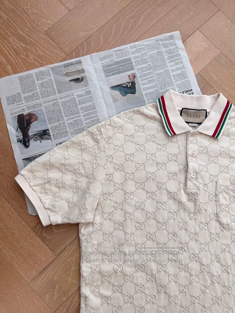 Gucci Gucci Logo printed short-sleeved polo shirt Size US XL / EU 56 / 4 - 6 Thumbnail