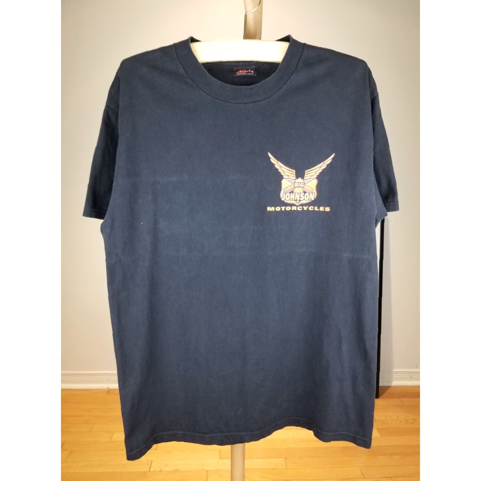 Big John VINTAGE 1999 BIG JOHNSON MOTORCYCLE THIS BITCH DOESN'T FALL OFF BLACK T-SHIRT L Size US L / EU 52-54 / 3 - 2 Thumbnail