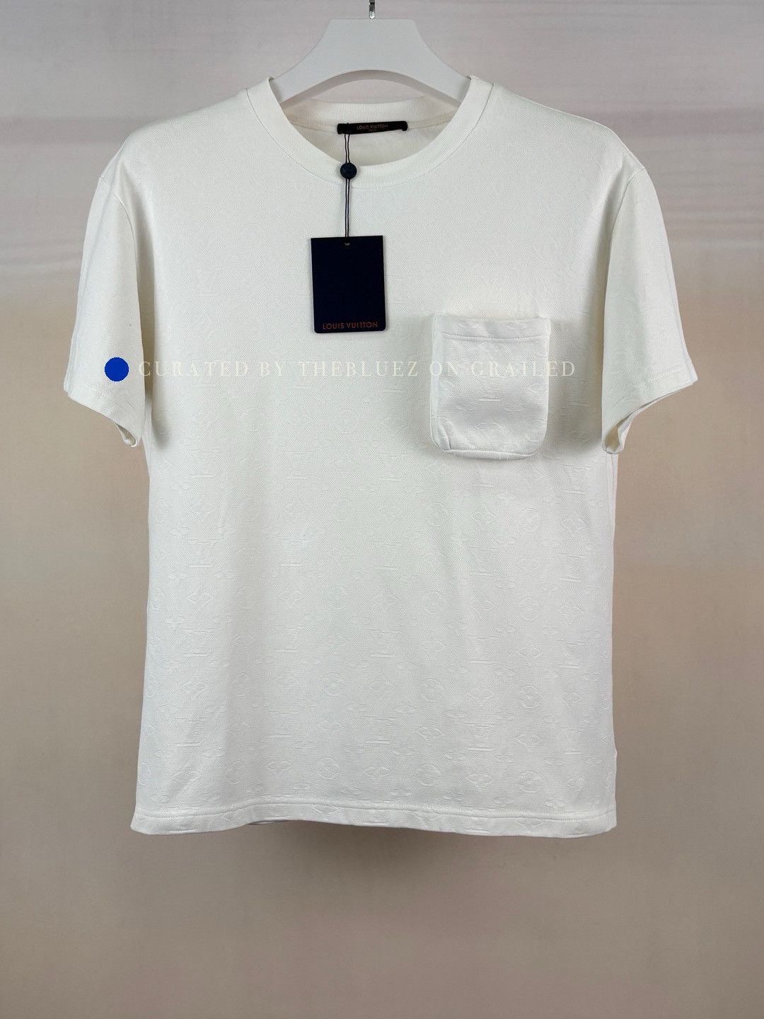 Louis Vuitton White Short Sleeve Textured Pocket T-Shirt Size US M / EU 48-50 / 2 - 1 Thumbnail