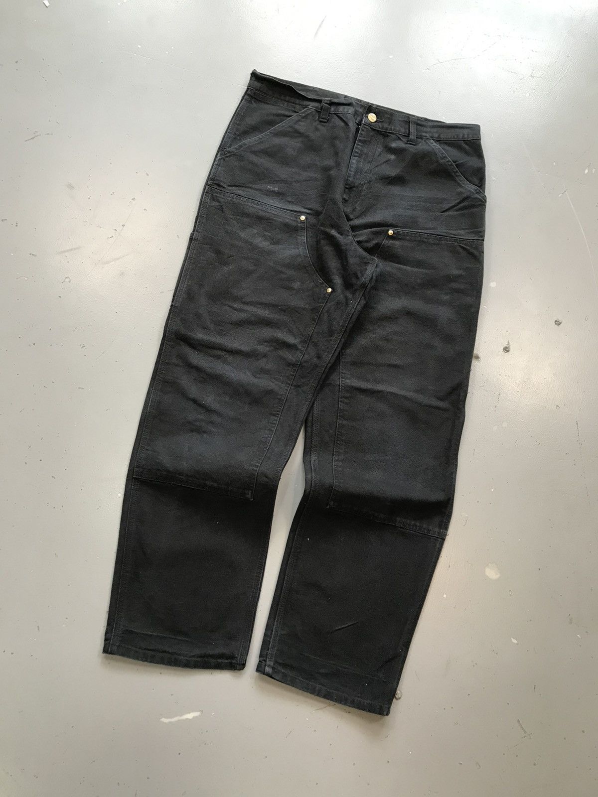Vintage Carhartt B01 BLK double knee Denim