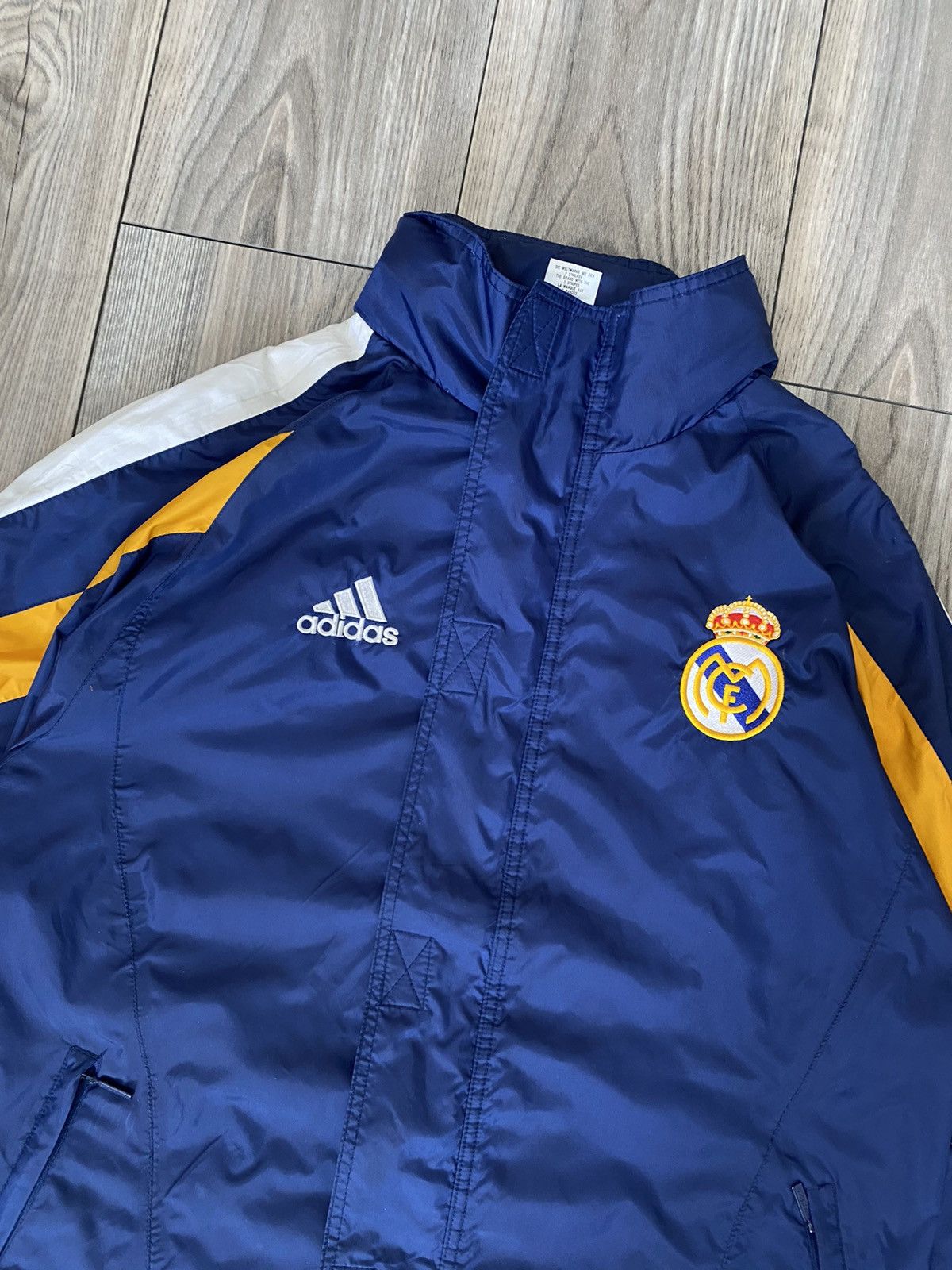 Adidas Vintage Adidas F.C. Real Madrid Blue Jacket Size M Size US M / EU 48-50 / 2 - 4 Thumbnail