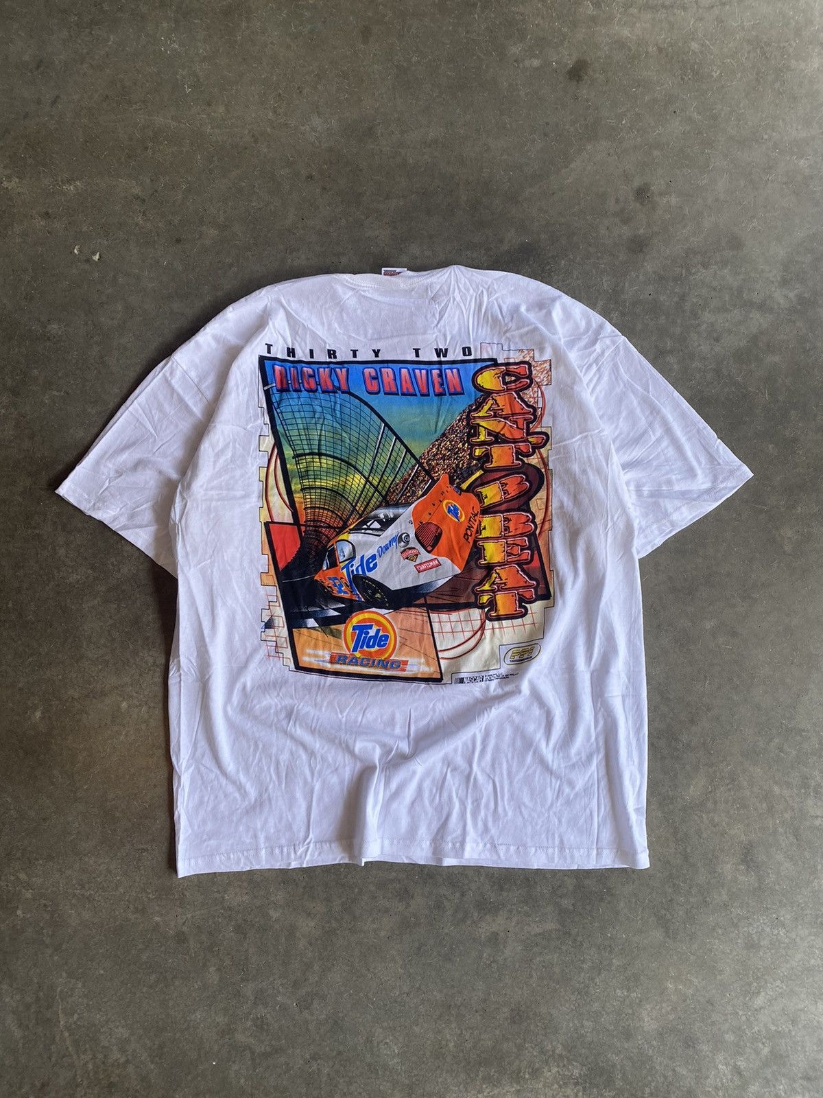 NASCAR Y2K Ricky Craver #32 Front/Back Nascar Tee Size US XXL / EU 58 / 5 - 3 Thumbnail
