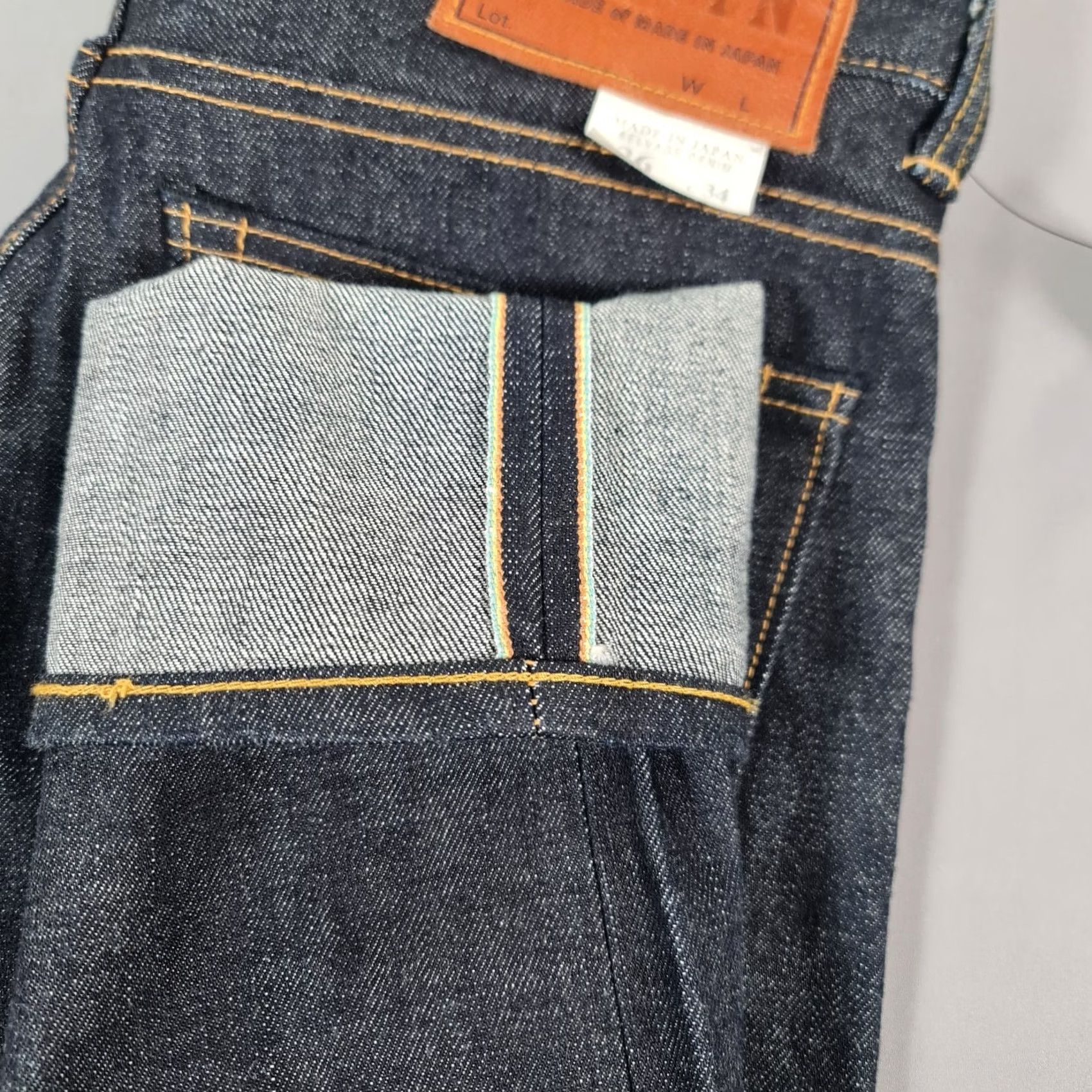 Edwin Edwin Jeans Blue W26 L34 Rainbow Selvedge Raw Japanese Denim Tapered Regular Fit Jeans Mens Size US 26 / EU 42 - 2 Thumbnail