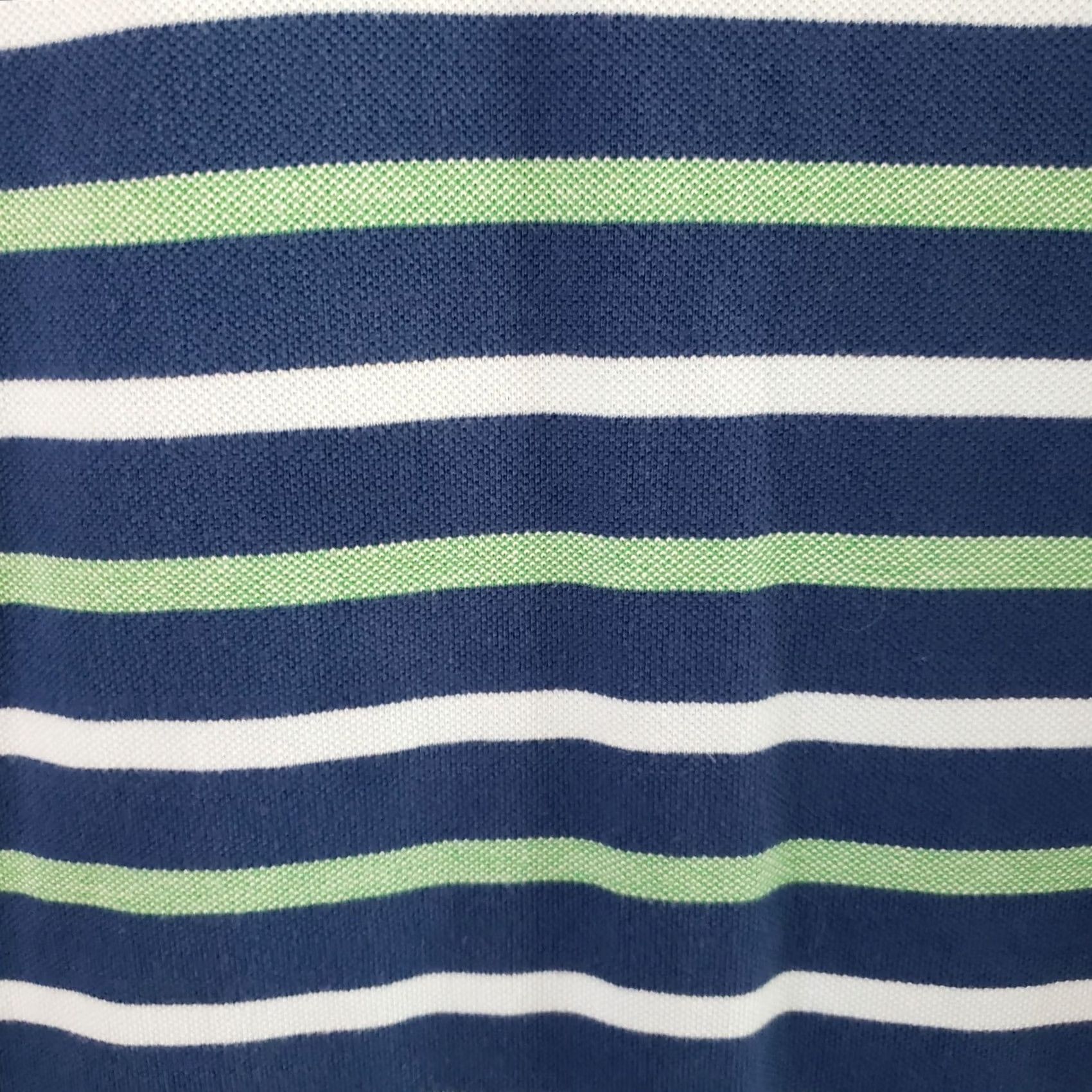 Lands' End Lands' End Polo Shirt Mens XL Blue Striped 100% Cotton Traditional Fit Regular Size US XL / EU 56 / 4 - 5 Thumbnail