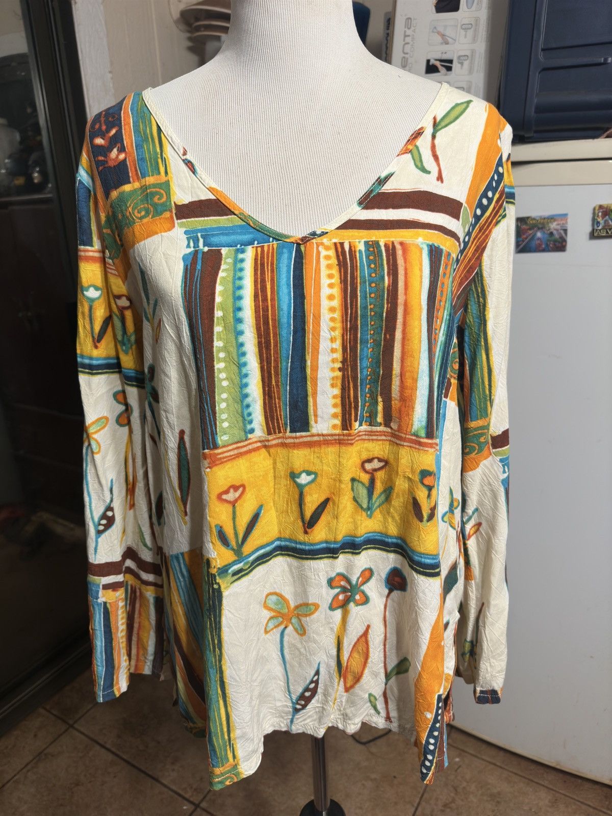 Jams World Jams World Blouse Long Sleeves Multicolored Women's XL Size XL / US 12-14 / IT 48-50 - 1 Thumbnail