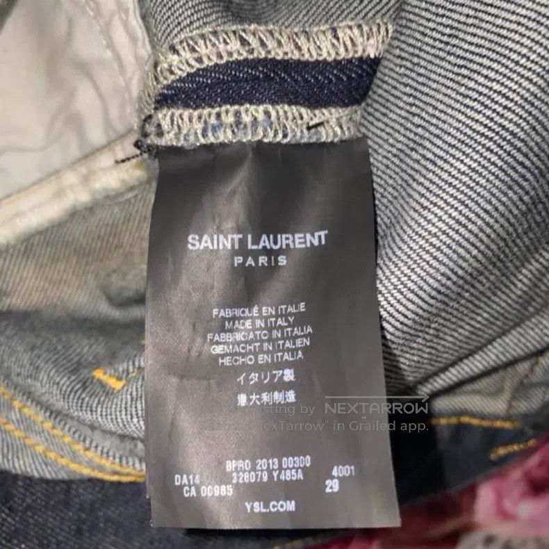 Saint Laurent Paris Saint Laurent Paris Straight denim pants size 29 i Size US 29 - 5 Thumbnail