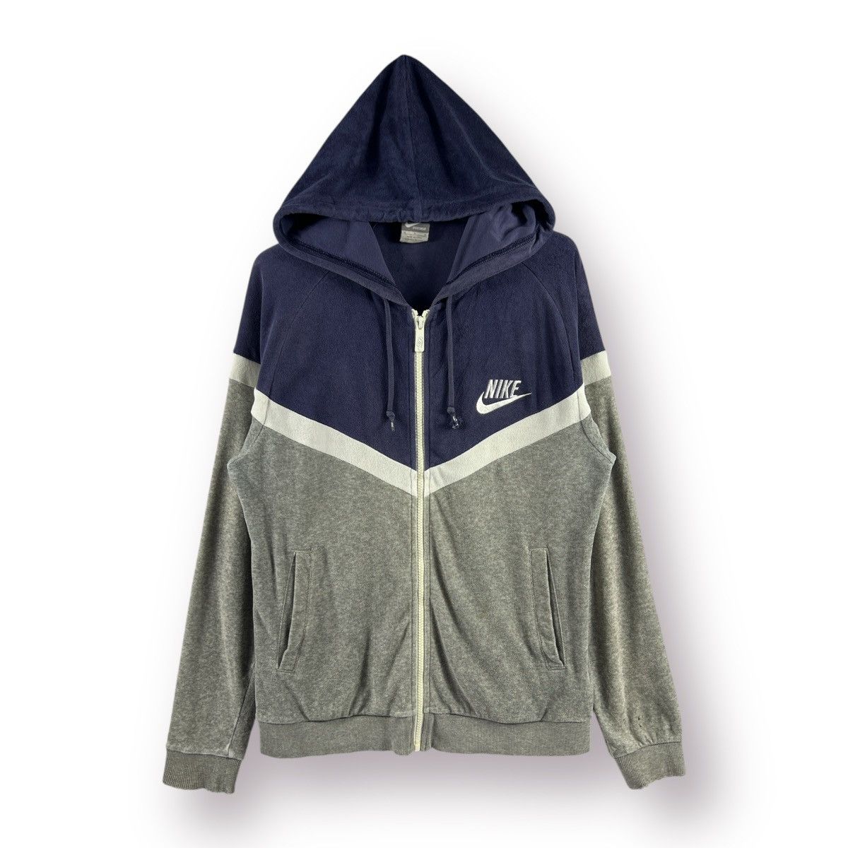 Nike 🔥 Vintage Y2K Nike sweat hoodie zipper - M Size US S / EU 44-46 / 1 - 1 Thumbnail