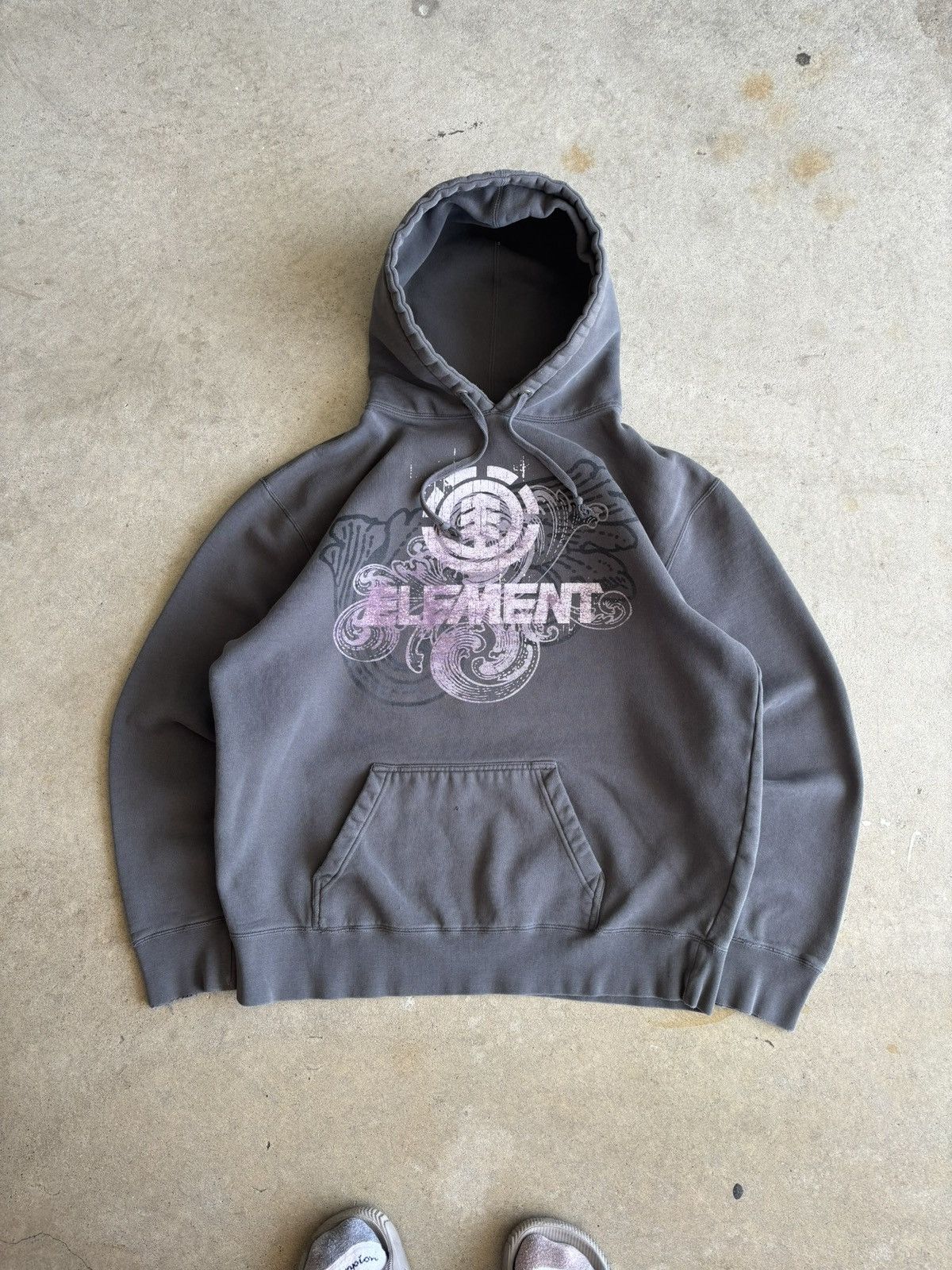 Element Vintage 90s Element Y2K Style Skate Surf Grey Hoodie Size US L / EU 52-54 / 3 - 1 Thumbnail