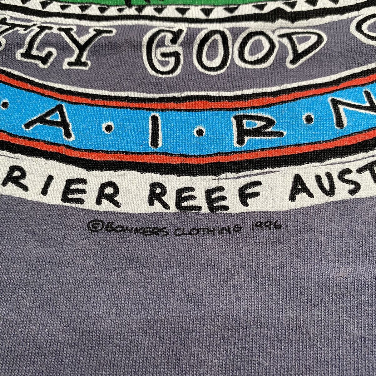 Vintage VINTAGE 1996 BONKERS TIGERSHARK SURFING T SHIRT Size US XL / EU 56 / 4 - 11 Thumbnail