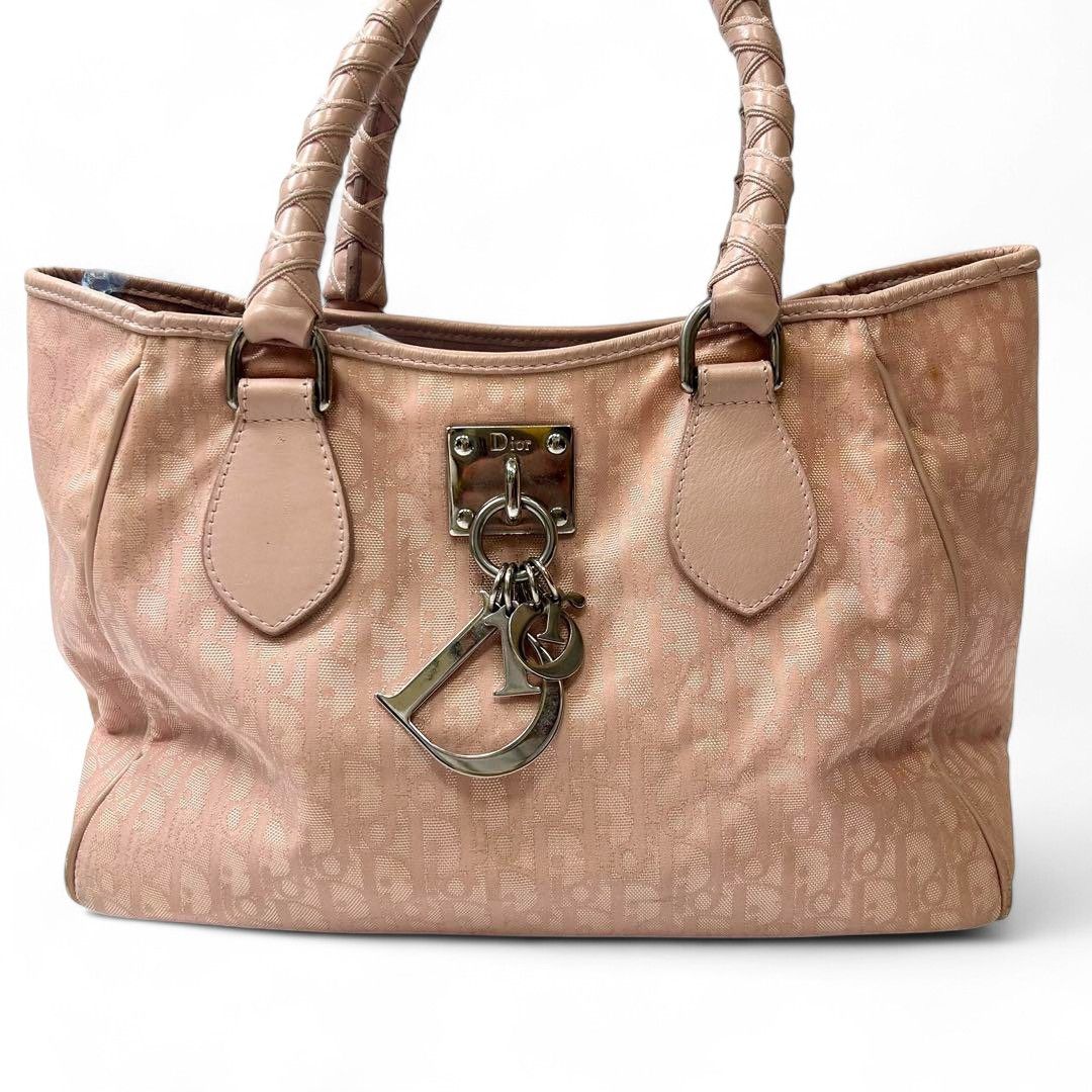 Dior Dior - Trotter Cannage Handbag Monogram Charm Keylock Size ONE SIZE - 11 Thumbnail