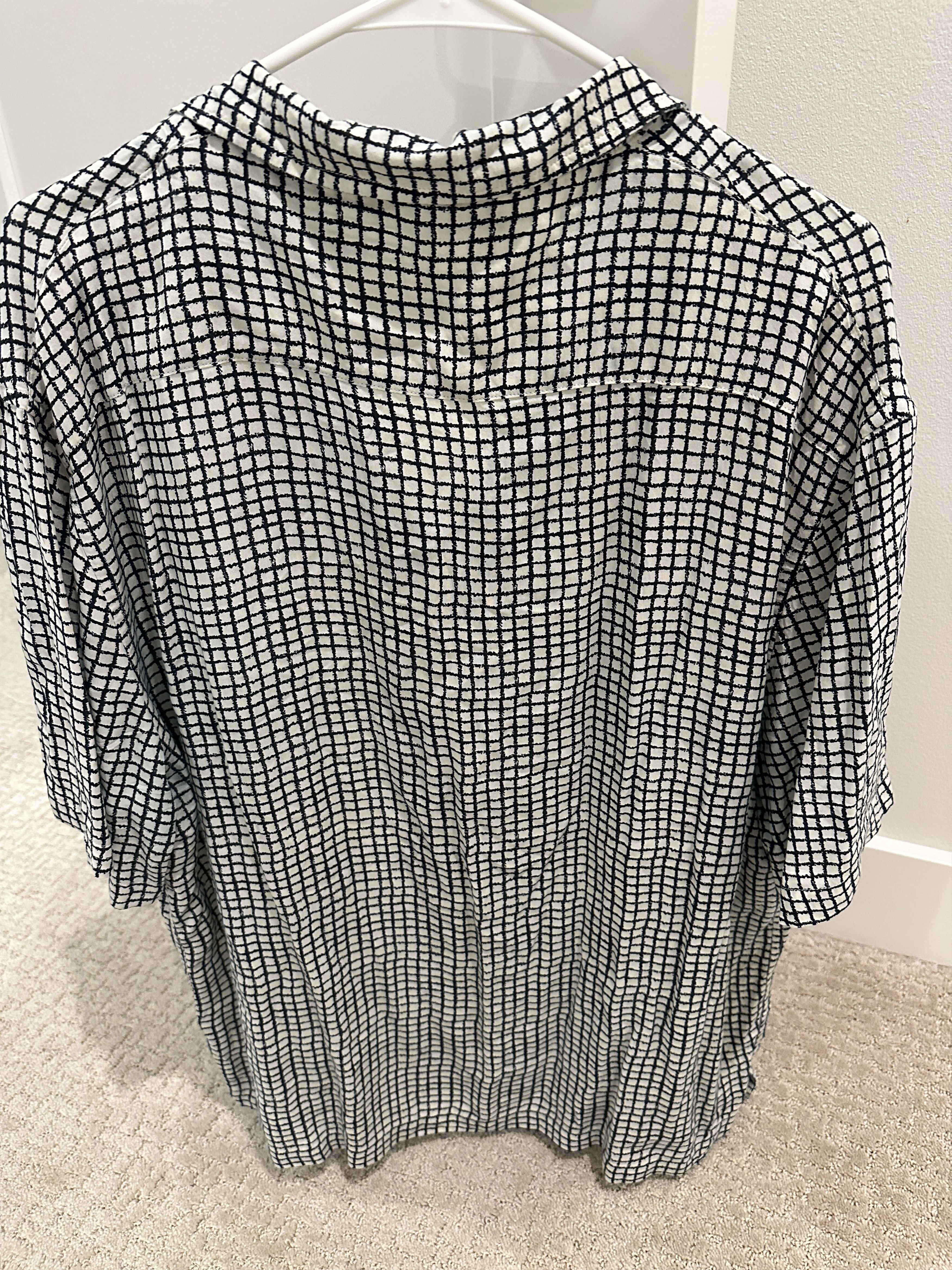 Zara Zara Black and White Checkered Button-Down Shirt XL Size US XL / EU 56 / 4 - 2 Thumbnail
