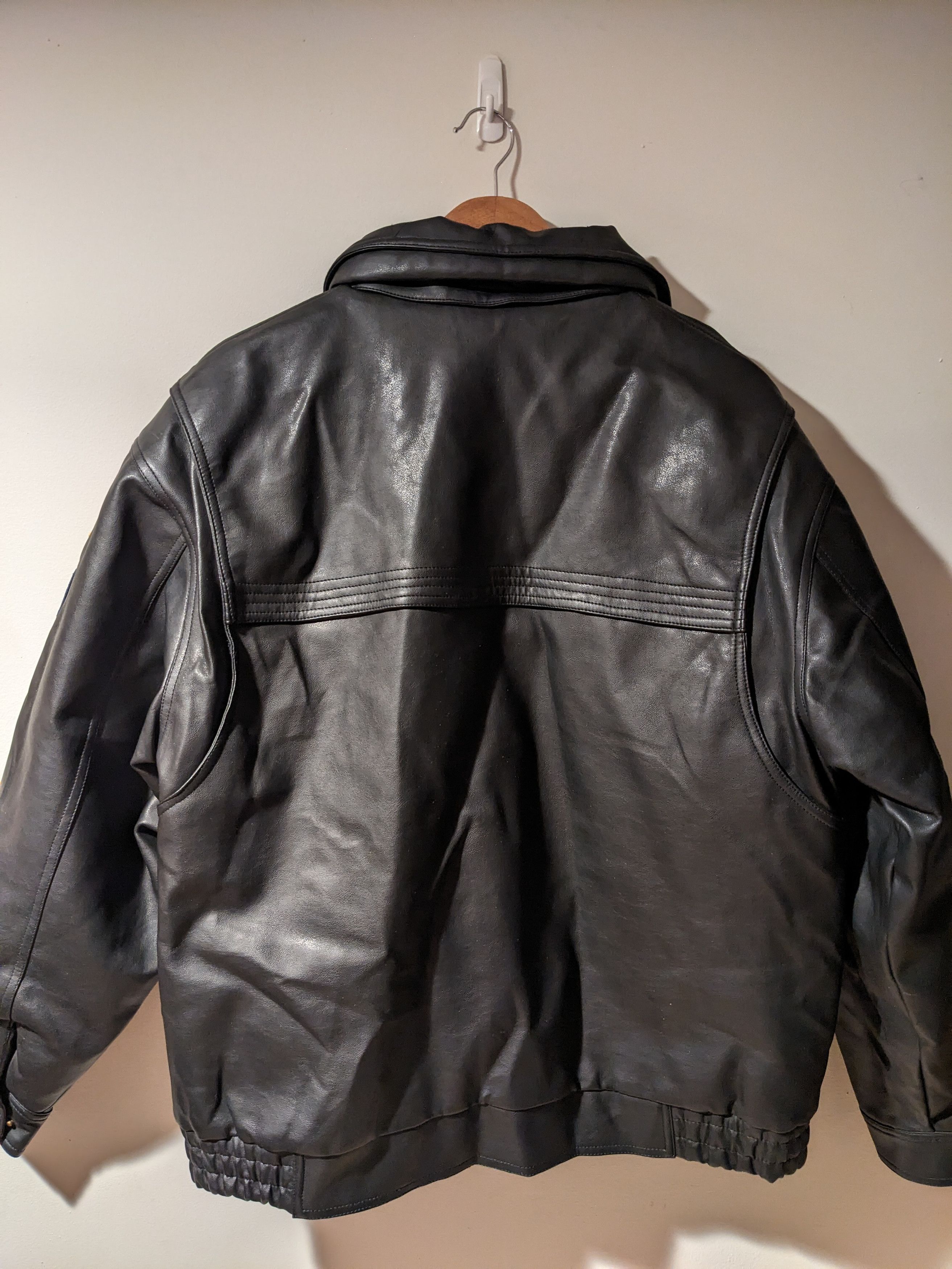 Vintage Vintage 1994 Navy Academy Medium St. Heliers Pleather Jacket Size US M / EU 48-50 / 2 - 10 Thumbnail