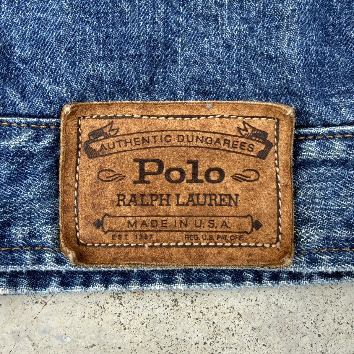 Polo Ralph Lauren Vintage Polo Ralph Lauren Denim Work Jacket Plaid Lining Size US L / EU 52-54 / 3 - 16 Thumbnail