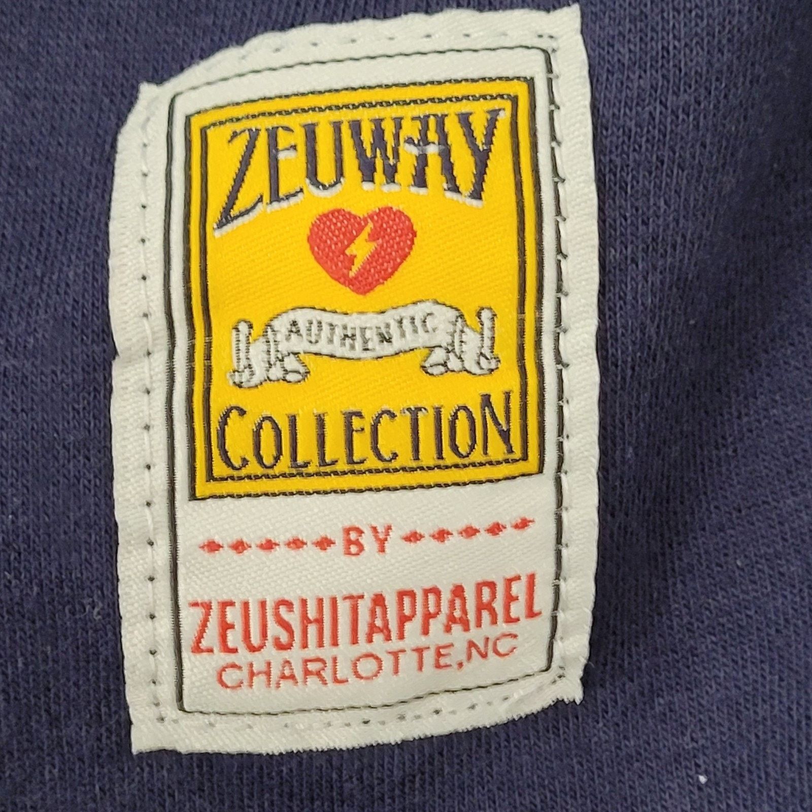 Vintage VTG Charlotte Varsity Ringer Sweatshirt XL Blue Yellow Y2K Size US XL / EU 56 / 4 - 11 Thumbnail