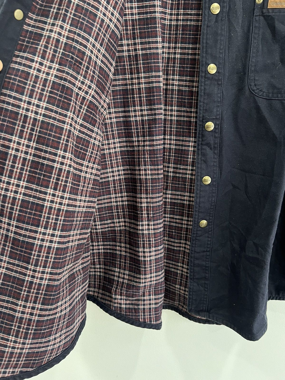 Carhartt Vintage Carhartt Button Up Shirt Plaid lined Size US L / EU 52-54 / 3 - 4 Thumbnail