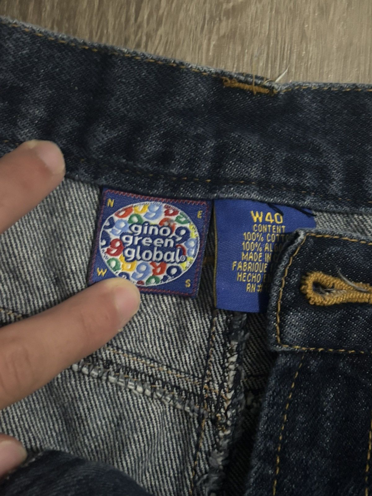 Other Gino Green Global Y2K Vintage “999” Coogi Style Jean Shorts Size US 40 / EU 56 - 8 Thumbnail