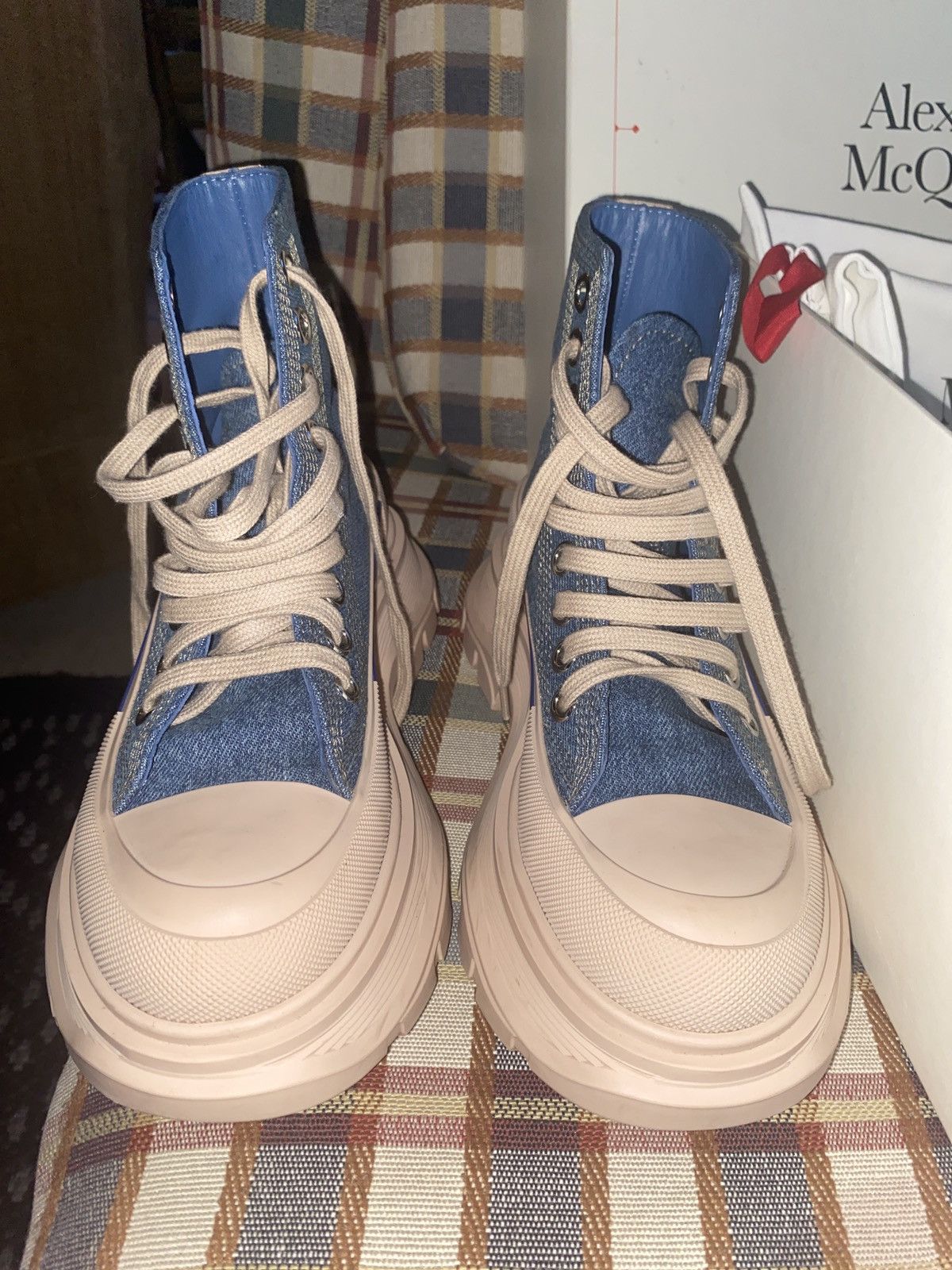 Alexander McQueen × Designer Alexander McQueen Tread Slick Lace-Up Sneaker Boots Size US 5 / IT 35 - 6 Thumbnail