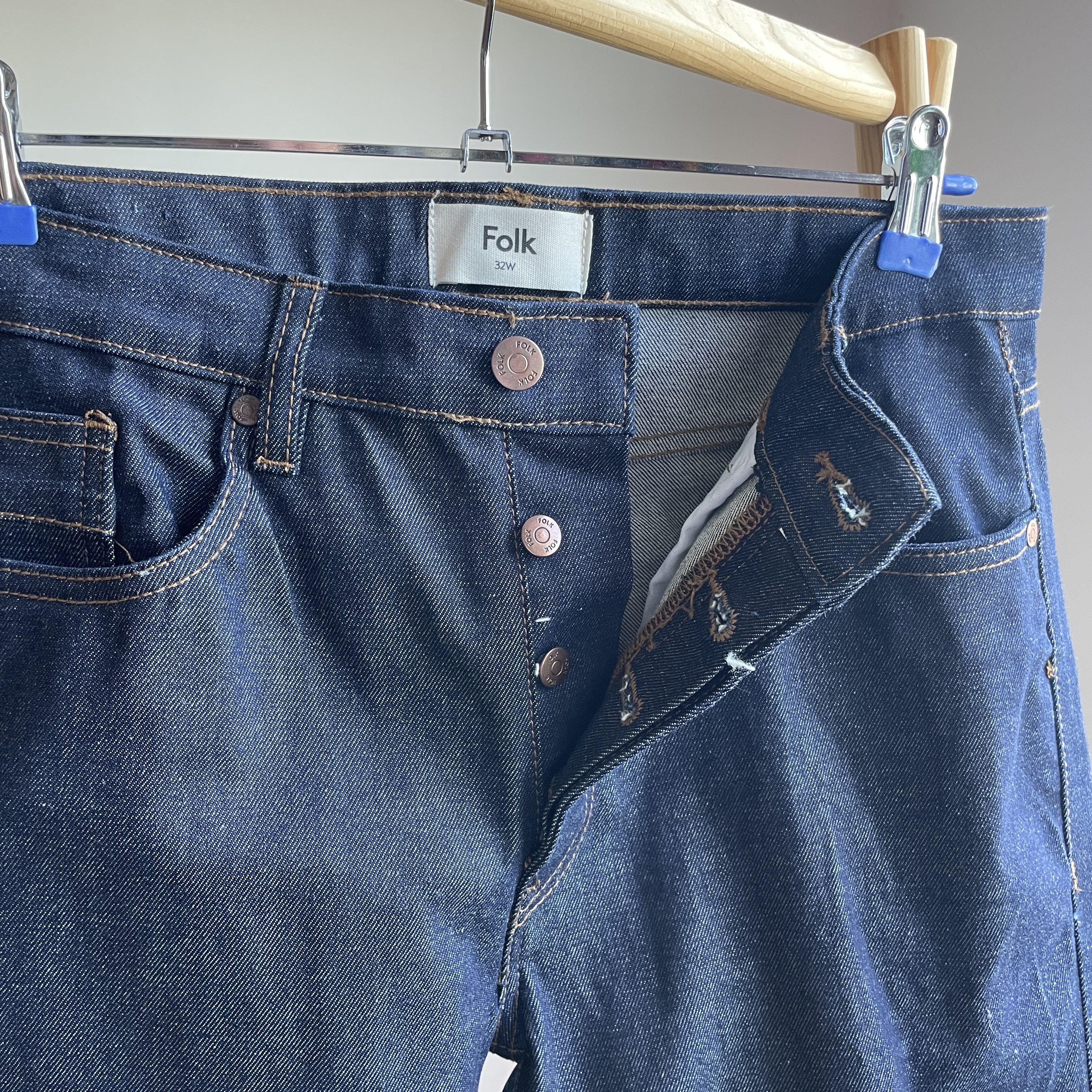 Folk Folk Raw Selvedge Slim Denim Size 32 Size US 32 / EU 48 - 5 Thumbnail