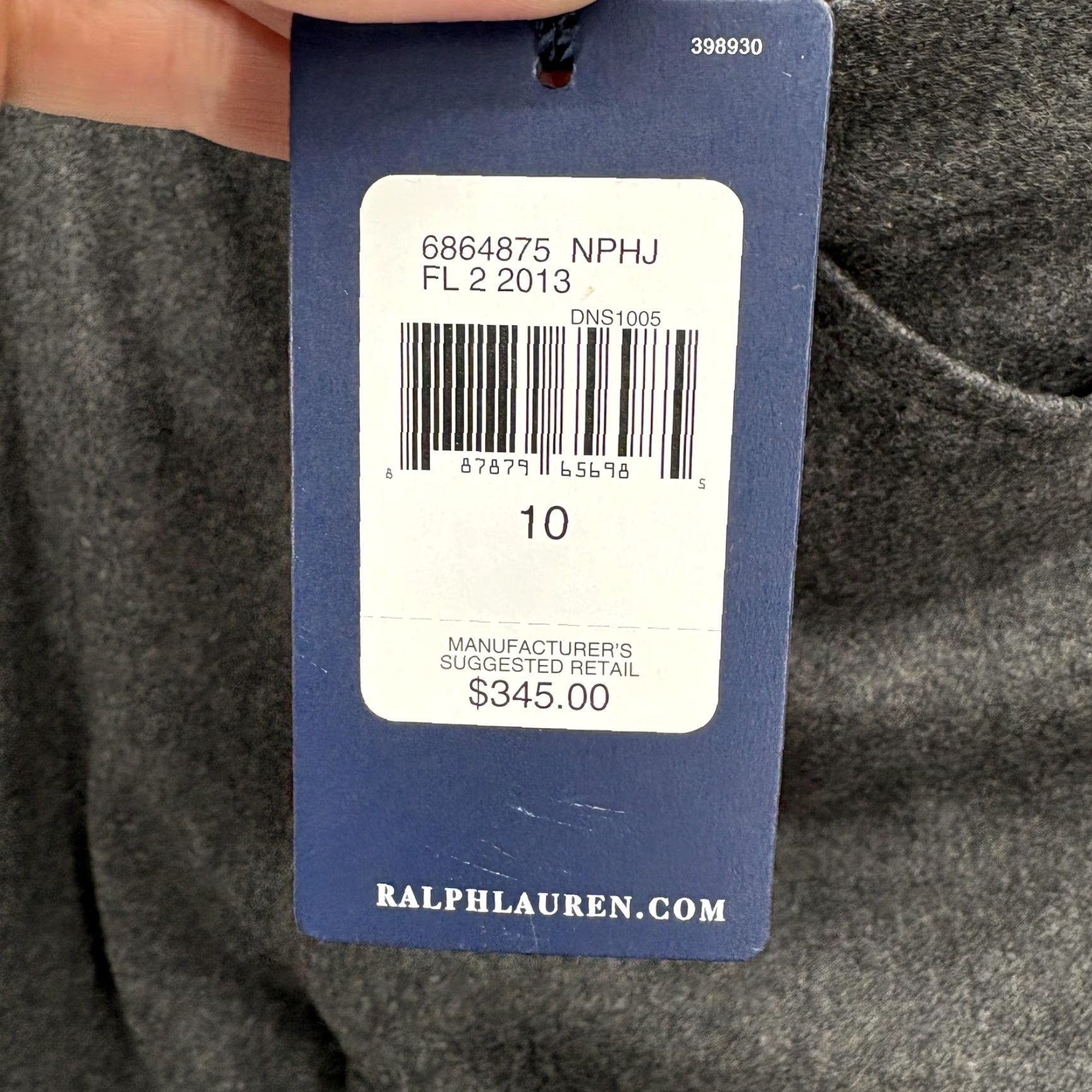 Ralph Lauren Ralph Lauren Wool Flannel Ankle Pants Womens 10 Gray Slim Tapered Button Hem NWT Size 32" / US 10 / IT 46 - 5 Thumbnail