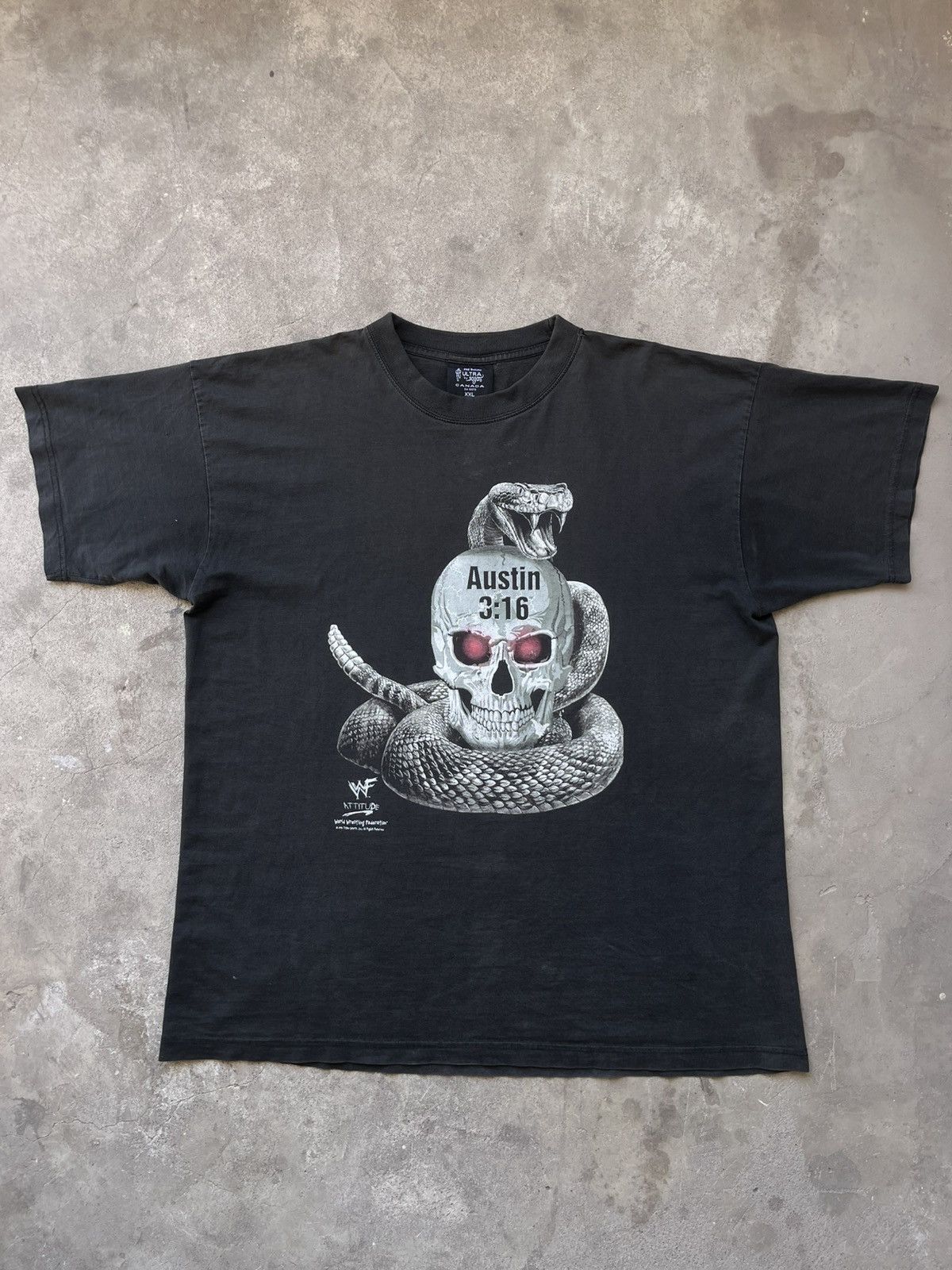 WWF 1998 Stone Cold Steve Austin Rattlesnake Skull Size US XXL / EU 58 / 5 - 1 Thumbnail
