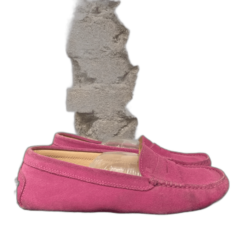 Tod's Tods Suede Moccasin Loafers in Pink Size US 4 / IT 34 - 1 Thumbnail