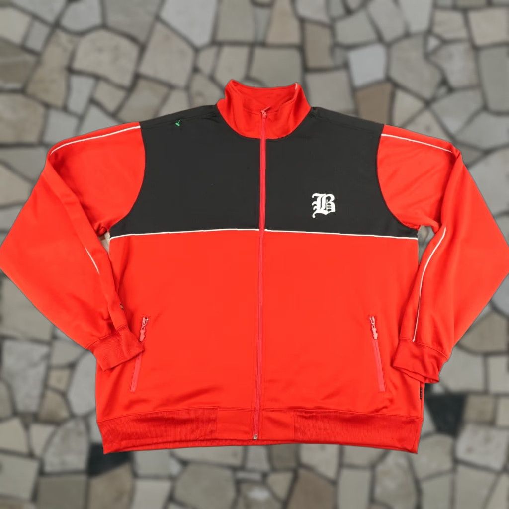 Vintage Cookies SF Jacket 4XL Mens Red Black Track Coat Windbreaker Zip Full Zip Pockets Logo Zipper Stand-Up Collar Leather? No leather. Size US XXL / EU 58 / 5 - 1 Thumbnail