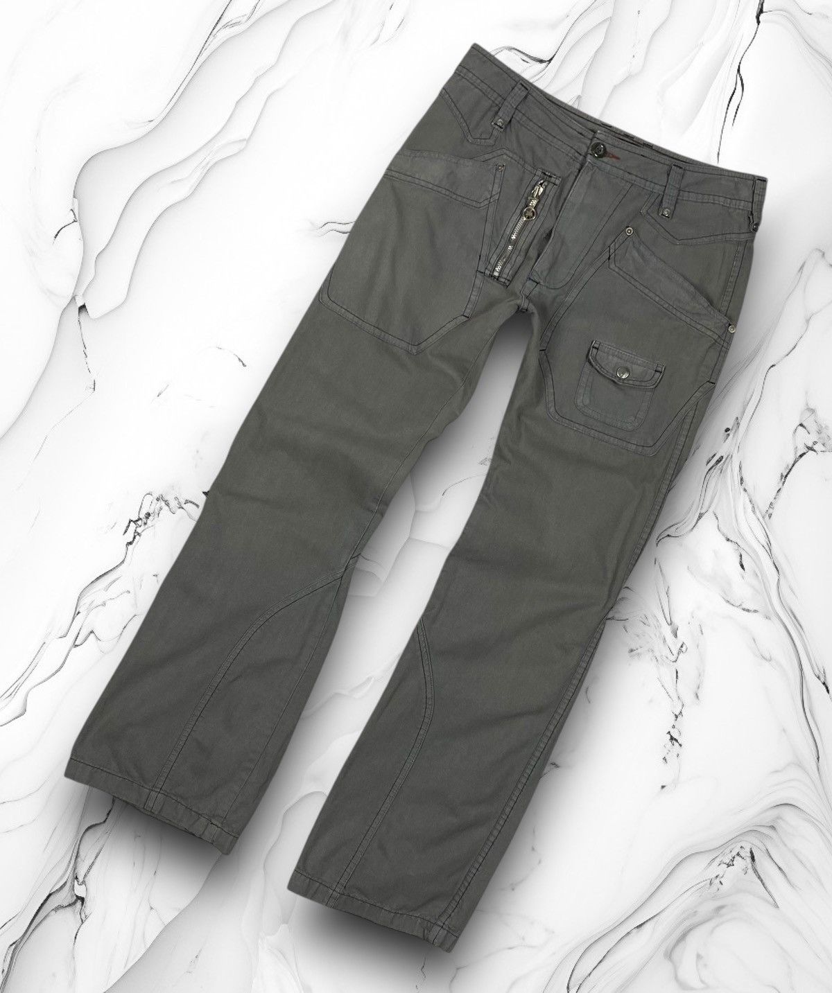 Diesel Diesel Men’s Utility Multi Pocket Avant-Garde Cargo Pants Size US 29 - 1 Thumbnail