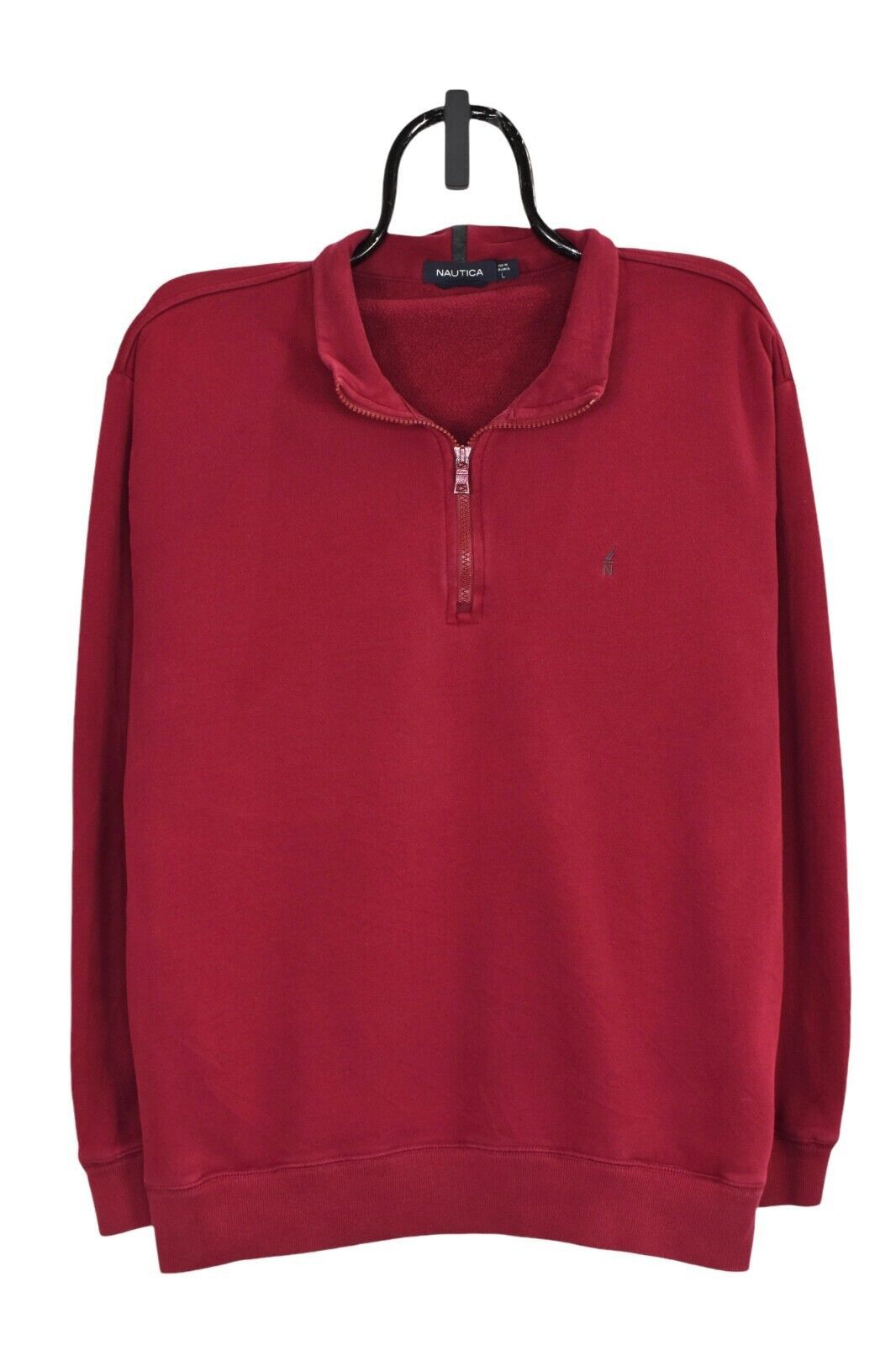 Nautica Vintage Nautica sweatshirt (L), embroidered 1/4 zip Size US L / EU 52-54 / 3 - 1 Thumbnail