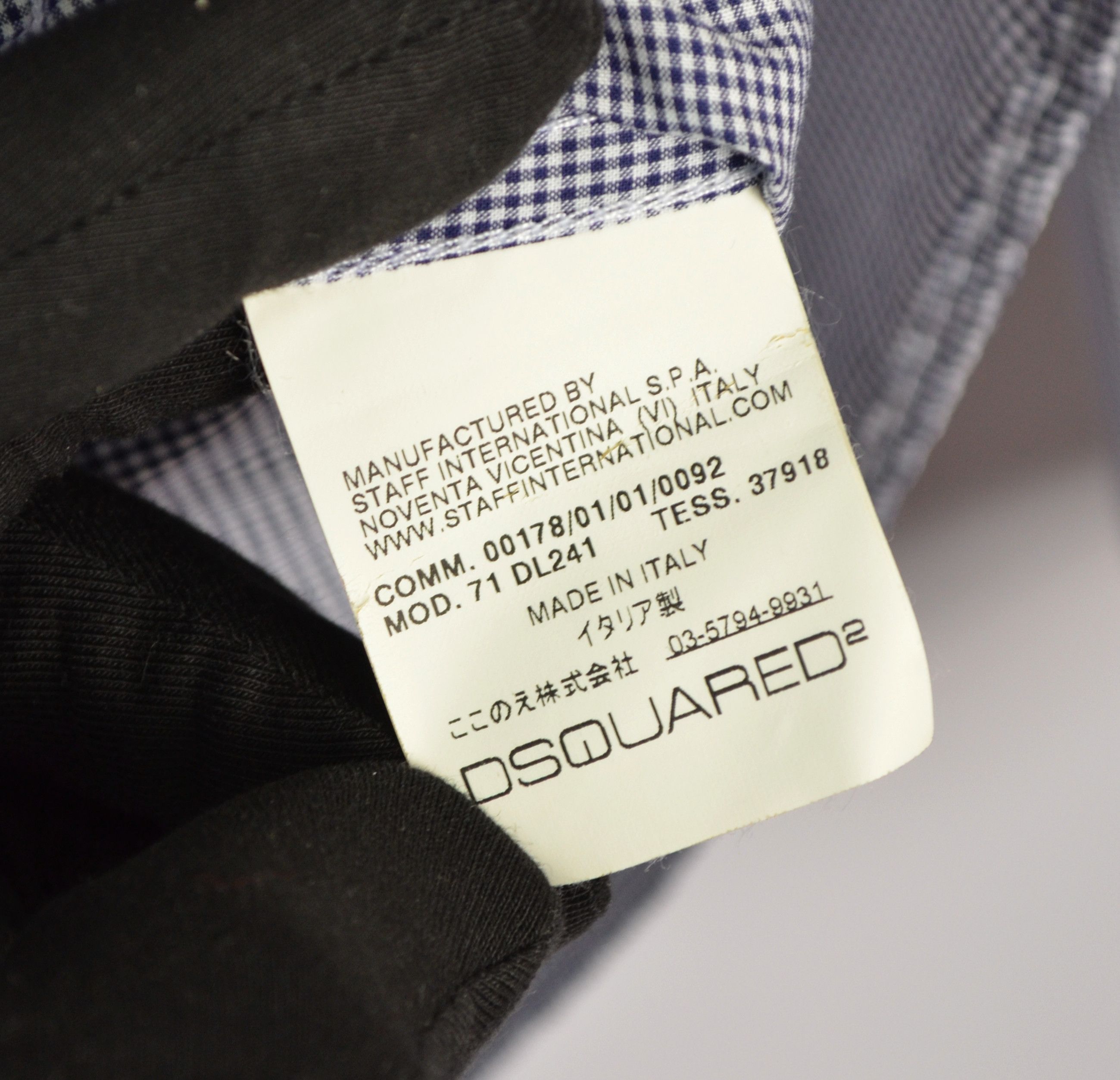Designer × Dsquared2 Dsquared2 Check White Blue L/S Shirt Size S/M Designer Size US M / EU 48-50 / 2 - 11 Thumbnail