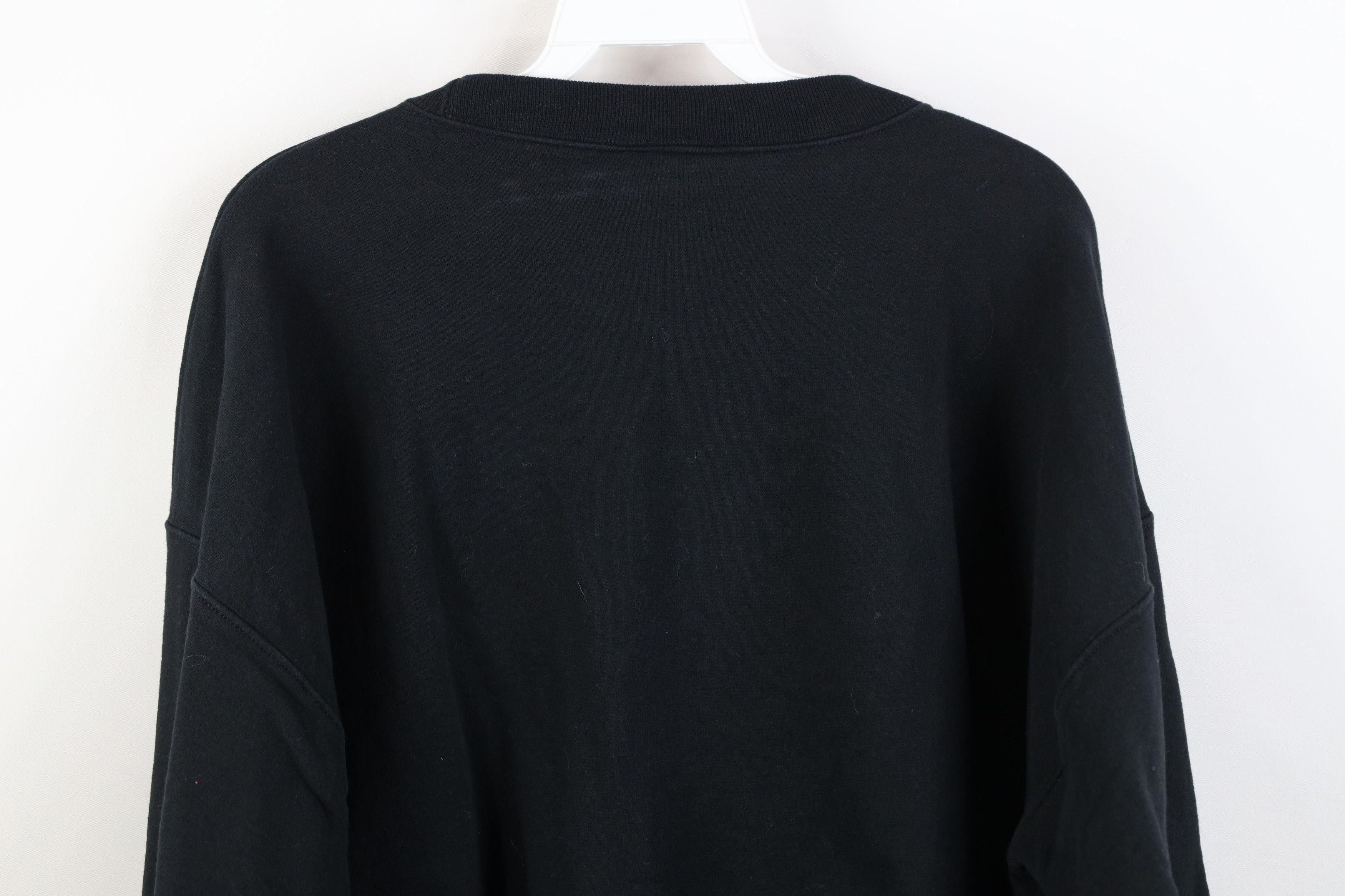 Vintage Vintage 90s Borealis Christmas Santa Claus Sweatshirt Black Size L / US 10 / IT 46 - 13 Thumbnail