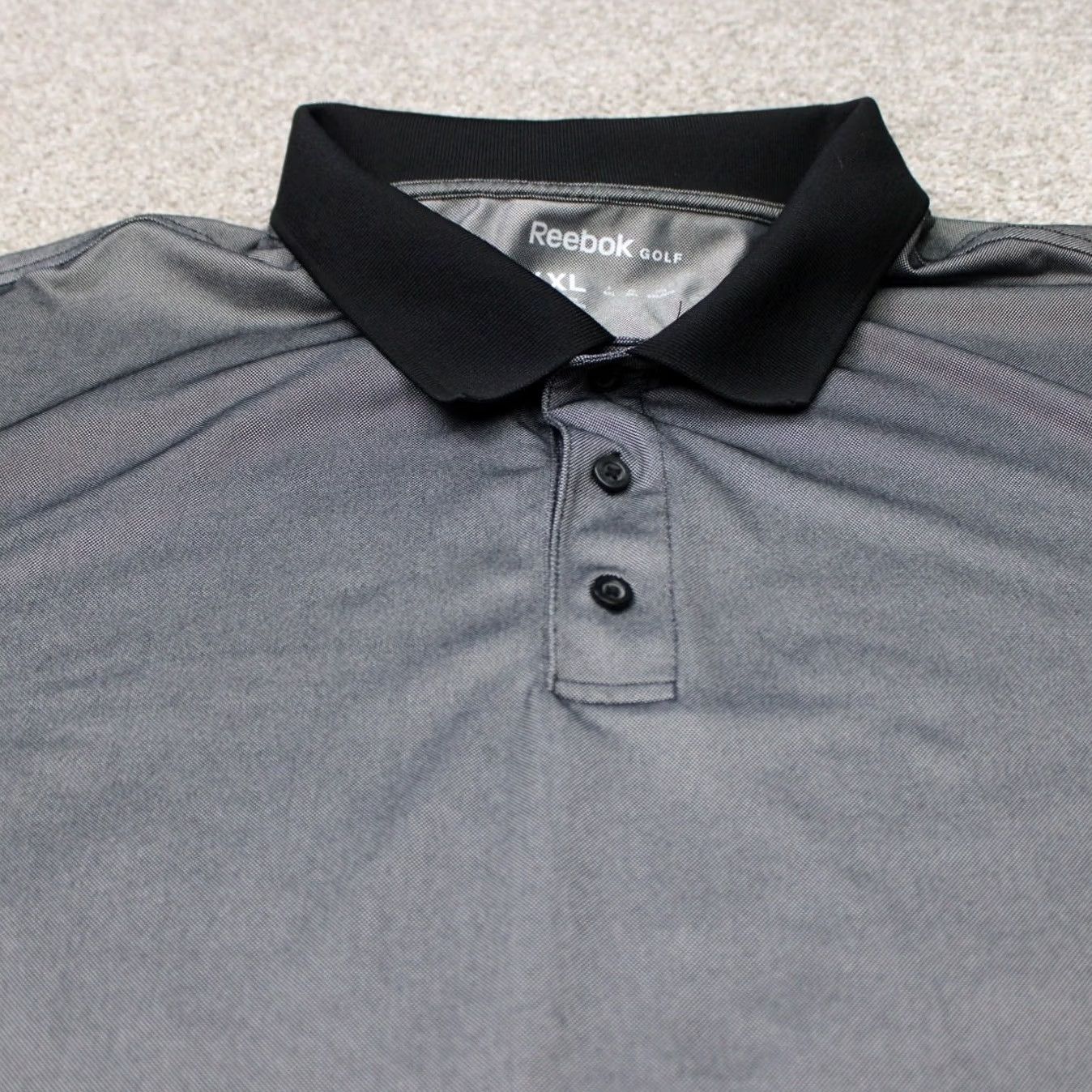 Reebok Reebok Golf Polo Shirt Mens 6XL Black Short Sleeve Polyester Stretch Polo Shirt Mens 6XL Black Polo Shirt Golf Size US XXL / EU 58 / 5 - 4 Thumbnail