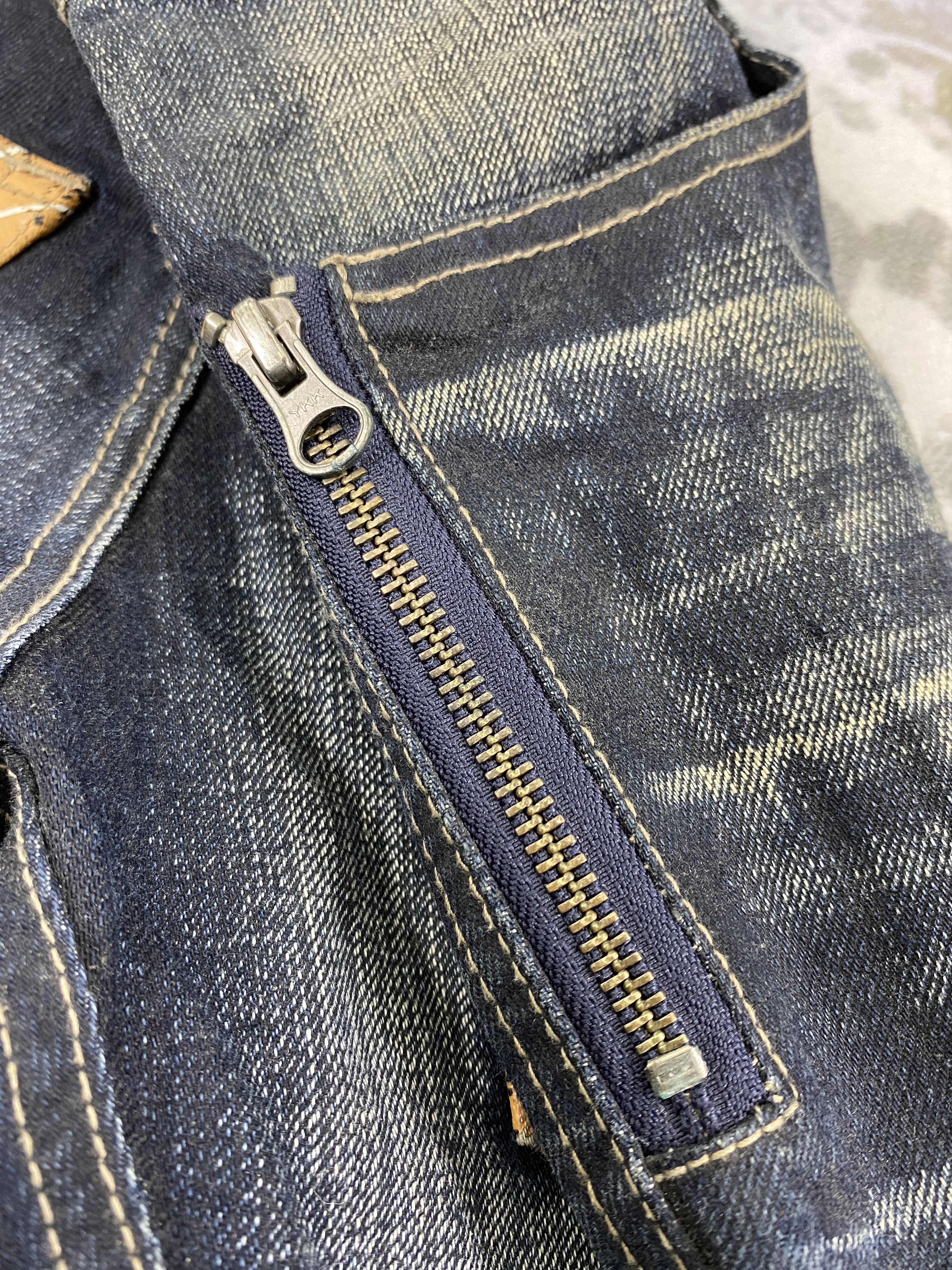 Le Grande Bleu (L.G.B.) Vintage PPFM Jeans 32x28 lgb style Denim - JN2604 Size US 32 / EU 48 - 14 Thumbnail