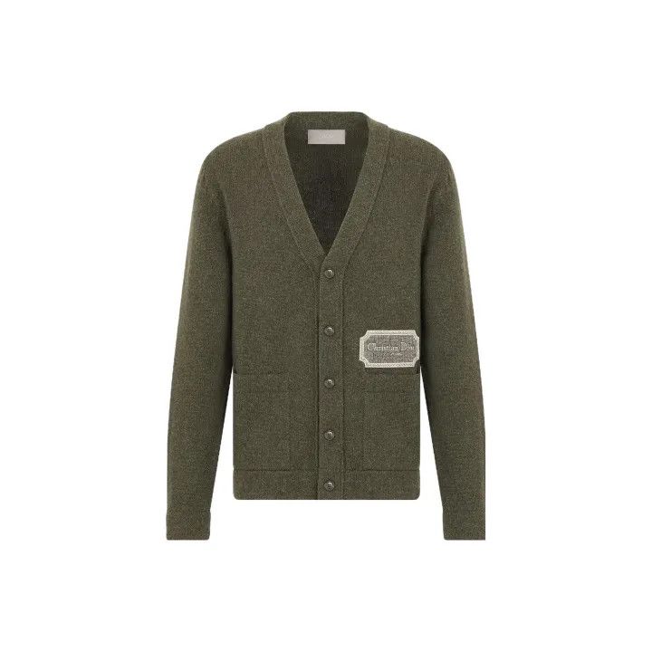 Dior Dior V-Neck Buttoned Long Sleeve Sweater 0079 Size US M / EU 48-50 / 2 - 1 Thumbnail