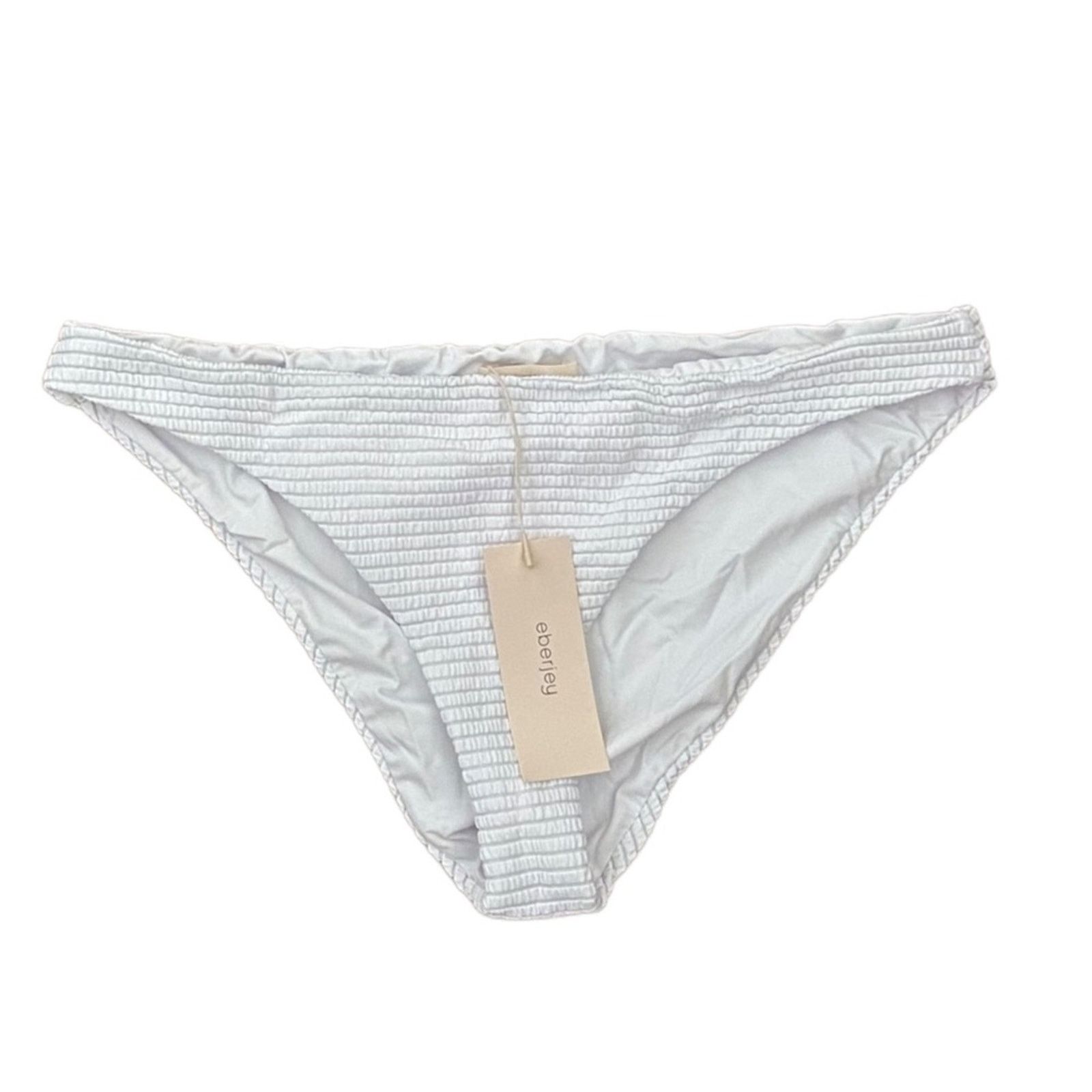 Eberjey Eberjey White $88 Waves Annia Bikini Bottom Medium Size ONE SIZE - 1 Thumbnail
