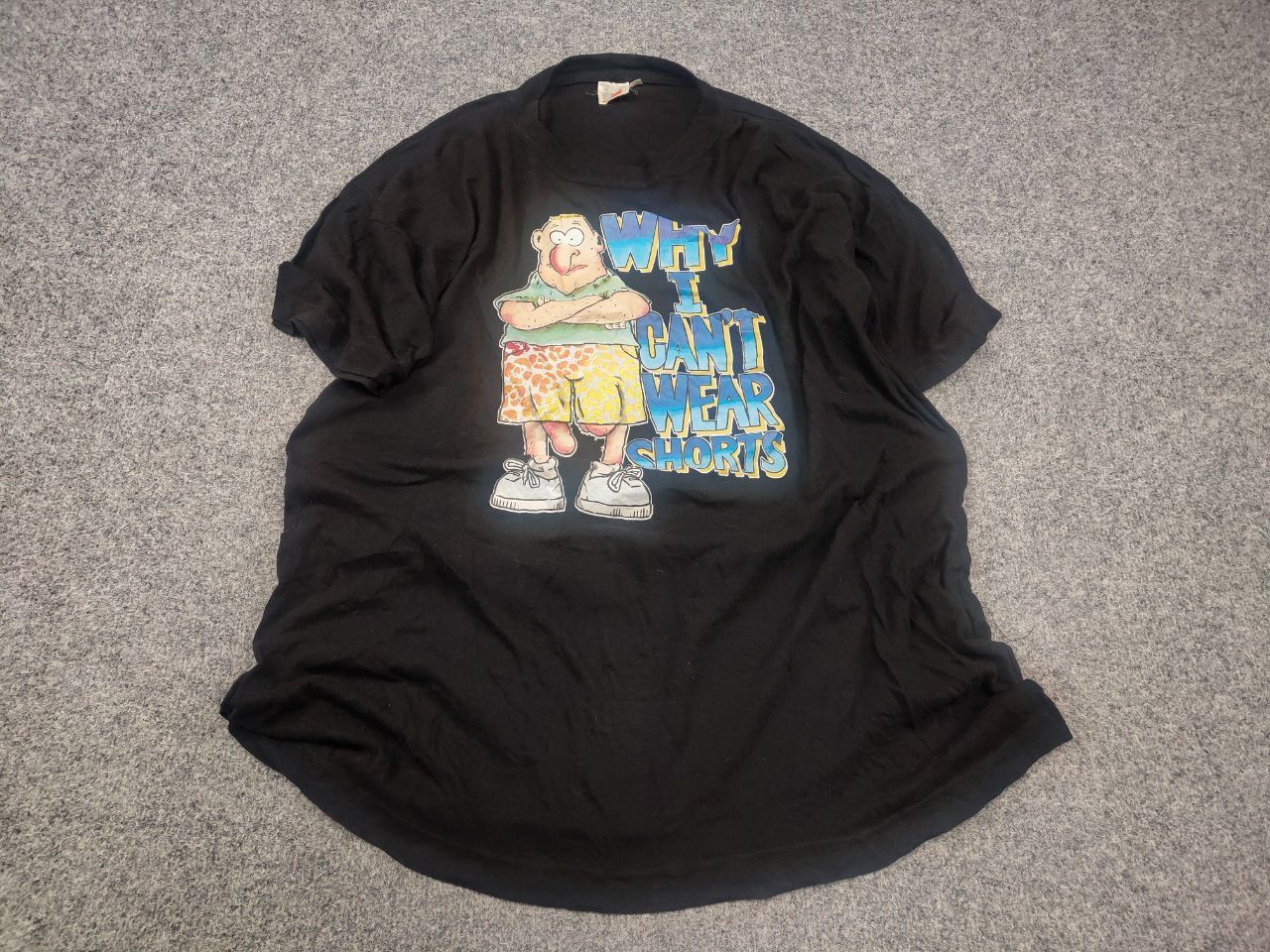 Vintage Vintage Why I Can’t Wear Shorts Funny T Shirt humour USA Tee Size US XL / EU 56 / 4 - 2 Thumbnail