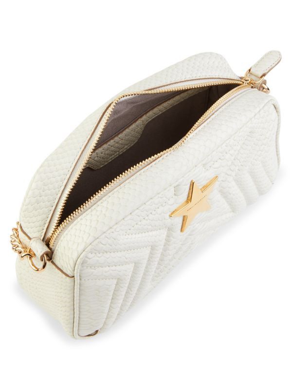 Stella McCartney Stella McCartney White Python Embossed Star Crossbody Bag Size ONE SIZE - 8 Thumbnail