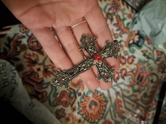 Jewelry Big Cross Pendant Necklace Size ONE SIZE - 3 Thumbnail