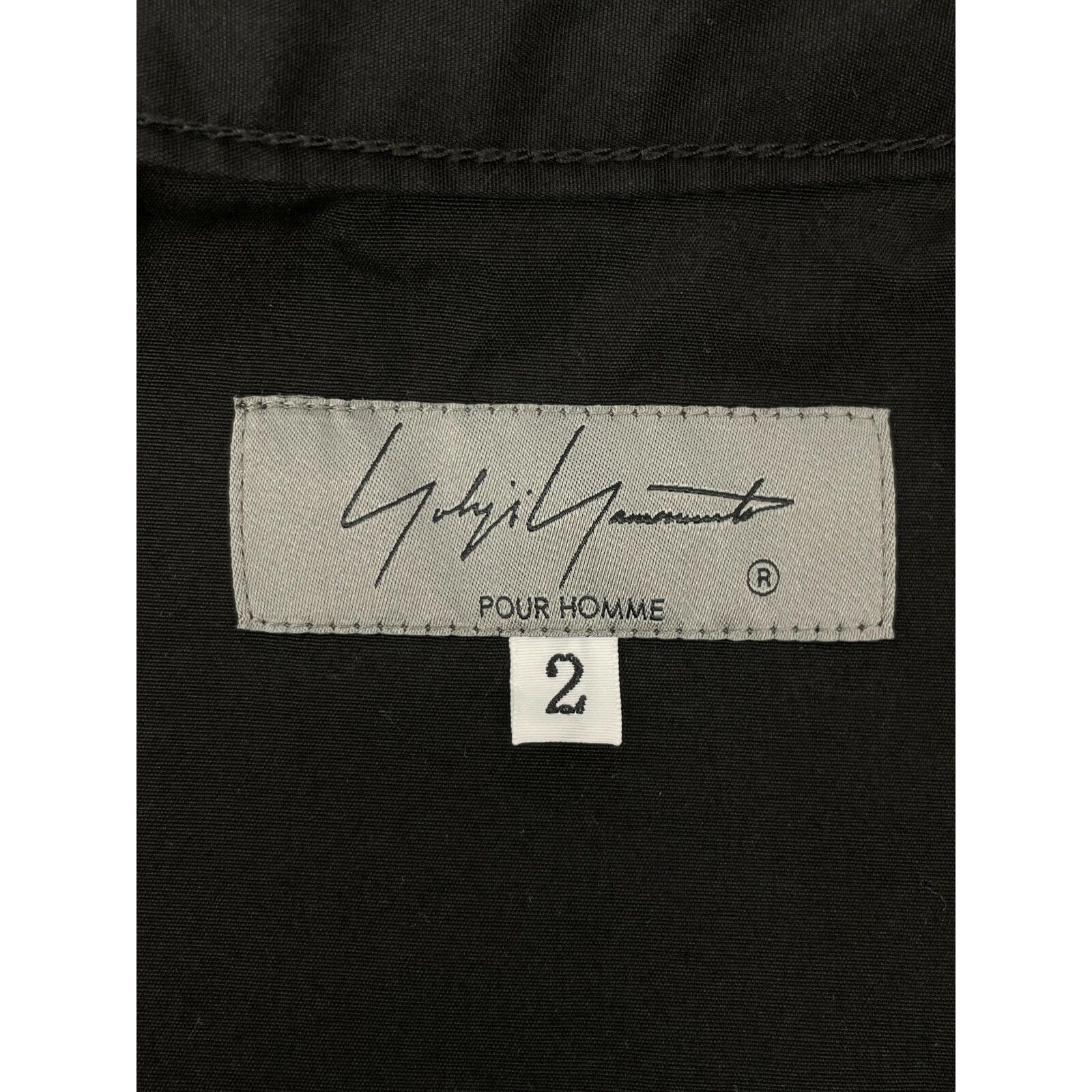 Yohji Yamamoto Yohji Yamamoto Pour Homme Black Stand Color Shirt Size US M / EU 48-50 / 2 - 4 Thumbnail