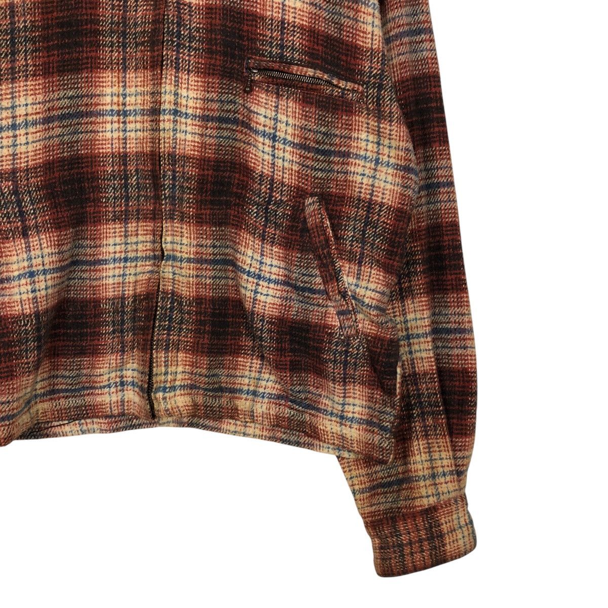 Japanese Brand 📌Hard Core Tough Wear Big John Zipper Worker Jacket Tartan Size US M / EU 48-50 / 2 - 6 Thumbnail