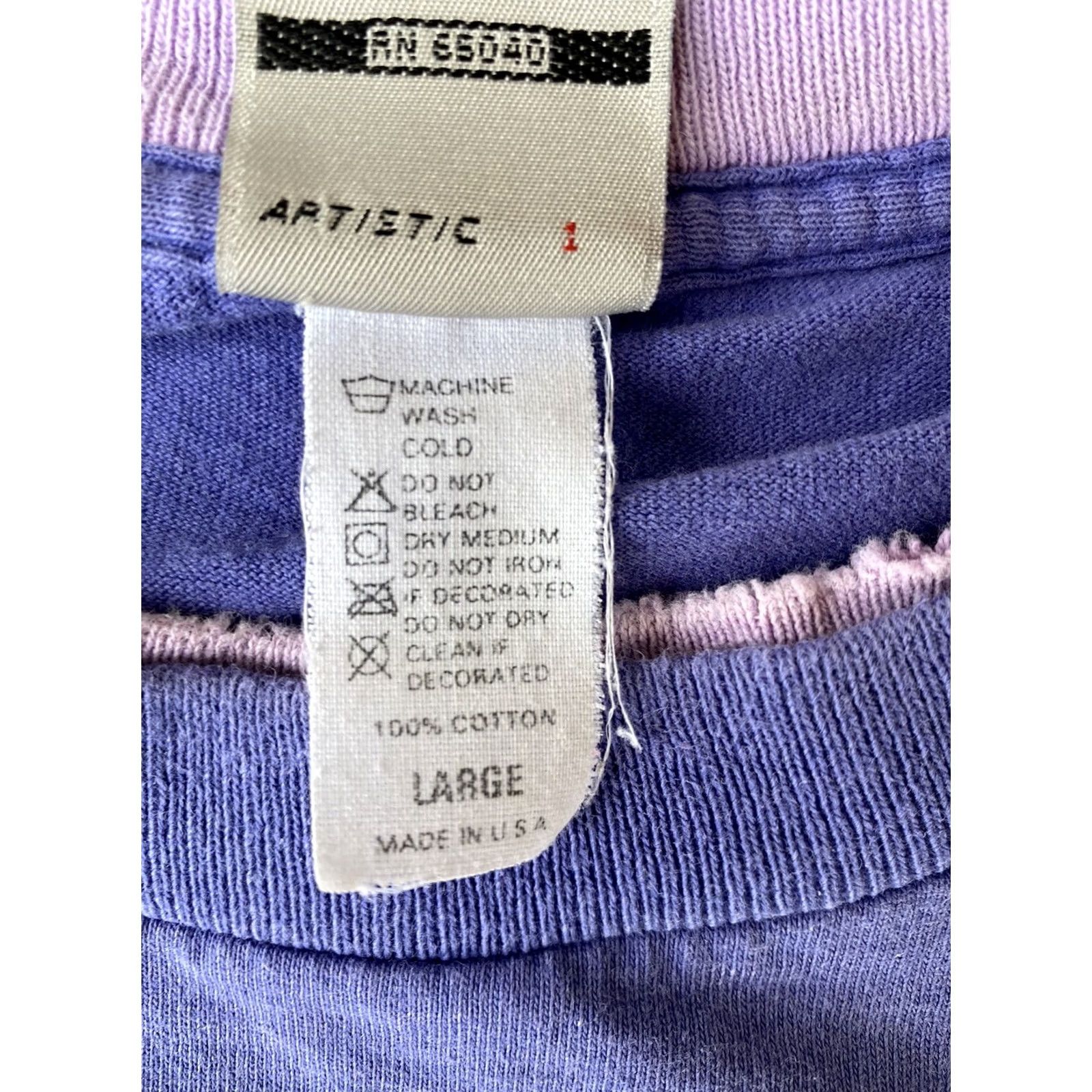 Ocean Pacific VINTAGE Ocean Pacfic OP Hang Ten Purple T Shirt L Adult Men Shirt Crew Neck Cotton Graphic Print Surfer USA 80s Size US L / EU 52-54 / 3 - 4 Thumbnail
