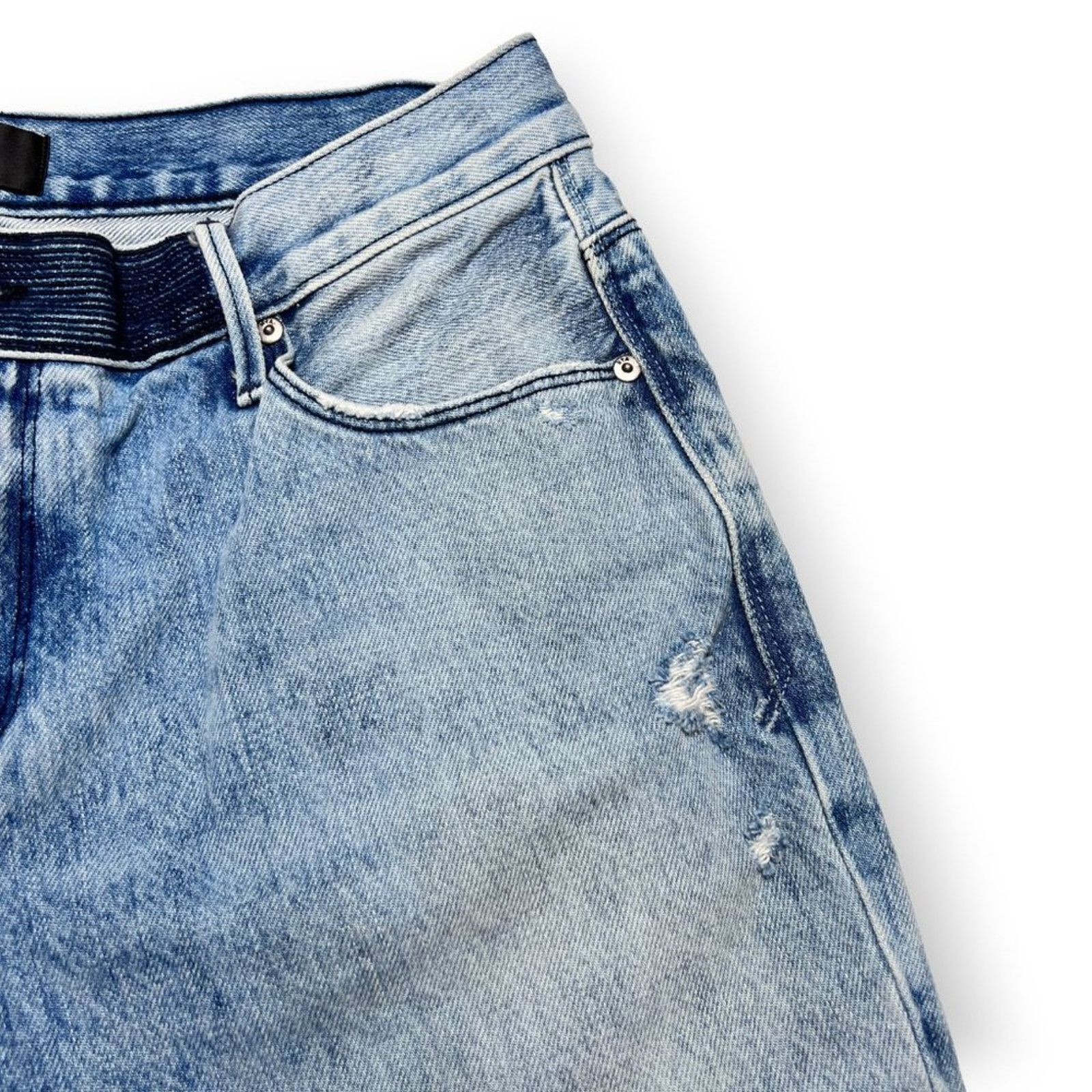 Rta RTA Ryder Straight Jeans Light Blue Frayed Hem Size 29 Size 29" - 16 Thumbnail