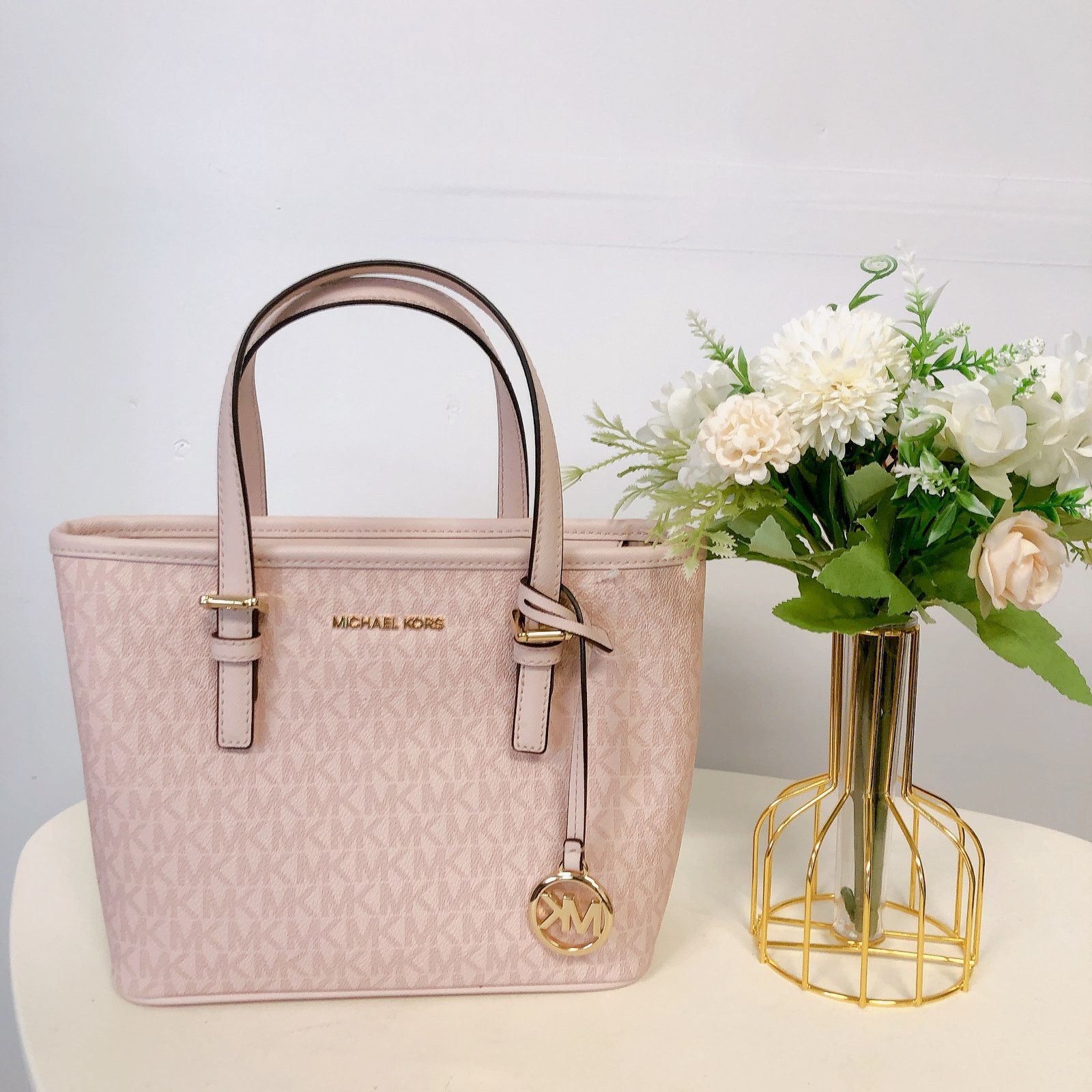 Michael Kors MICHAEL KORS 35T9GTVT0B Jet Set Travel XS Top-Zip Tote BLUSH Size ONE SIZE - 2 Thumbnail