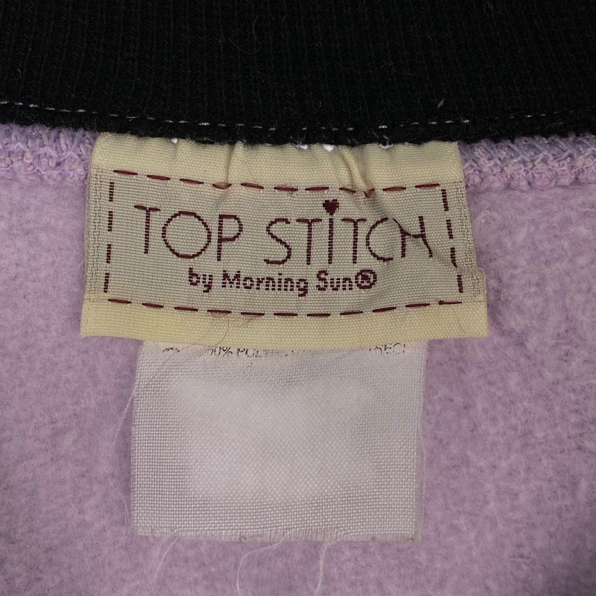 Vintage Vintage 90s Top Stitch by Morning Sun Crewneck Sweatshirt Pu Size M / US 6-8 / IT 42-44 - 5 Thumbnail