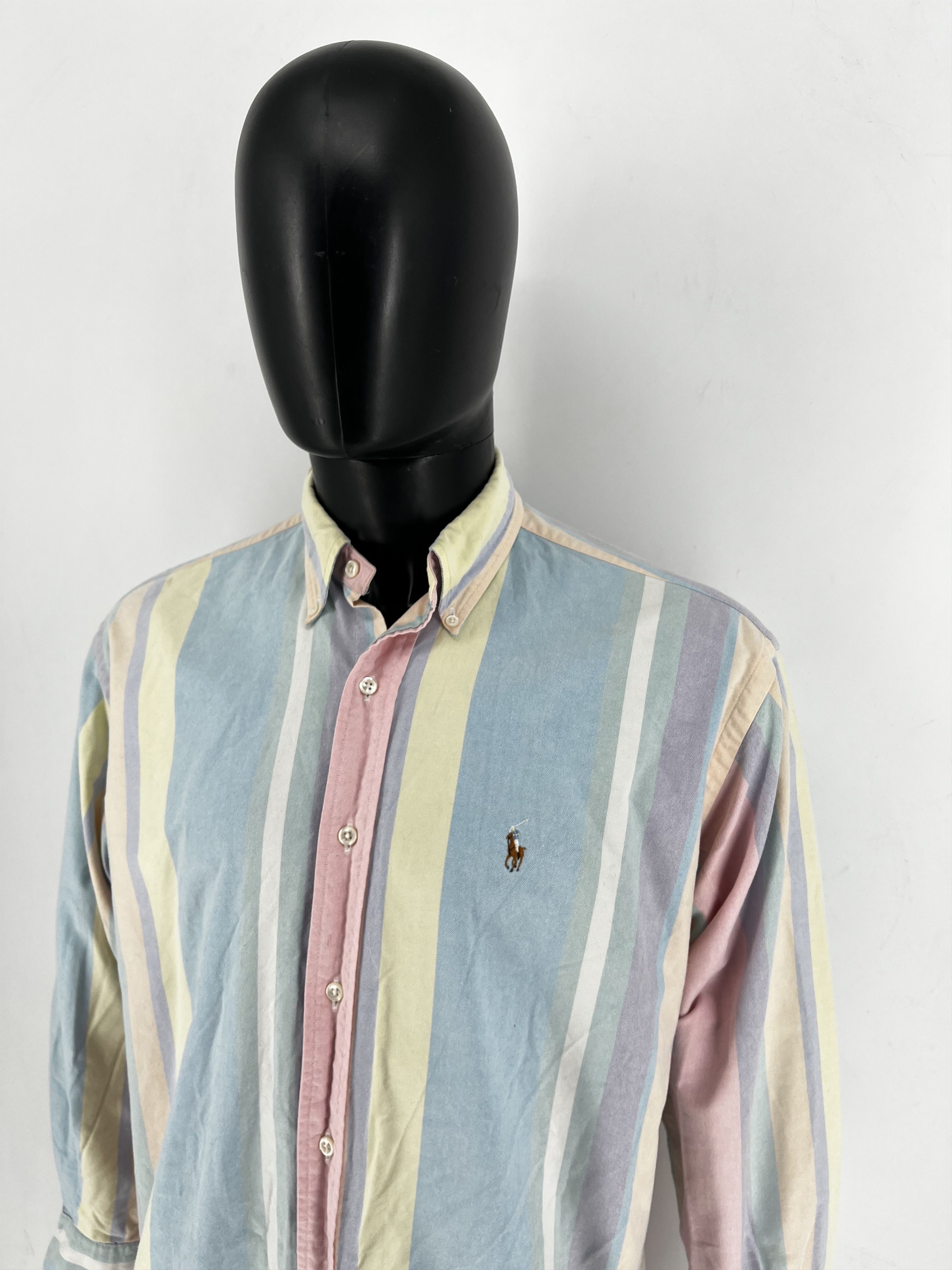 Polo Ralph Lauren Vintage Striped Shirt Polo Ralph Lauren Size M Rare Size US M / EU 48-50 / 2 - 7 Thumbnail